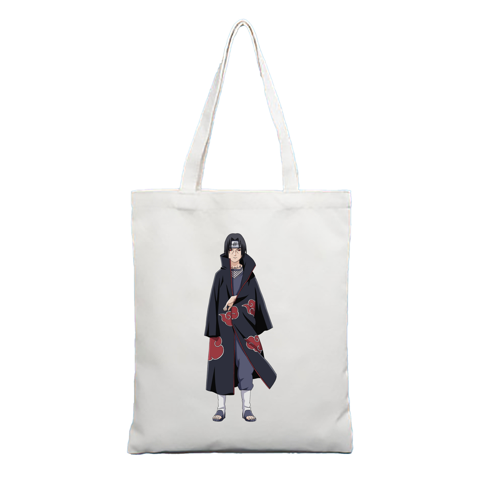 （画像用） NARUTO -ナルト- うちは イタチ Uchiha Itachi 縦型キャンバス生地手提げバッグ　トートバッグ