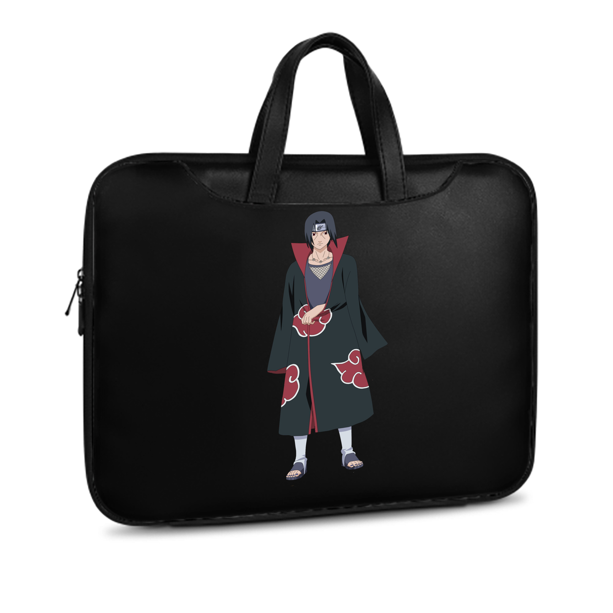 （画像用） NARUTO -ナルト- うちは イタチ Uchiha Itachi レザーラップトップバッグ　ノートパソコンケース