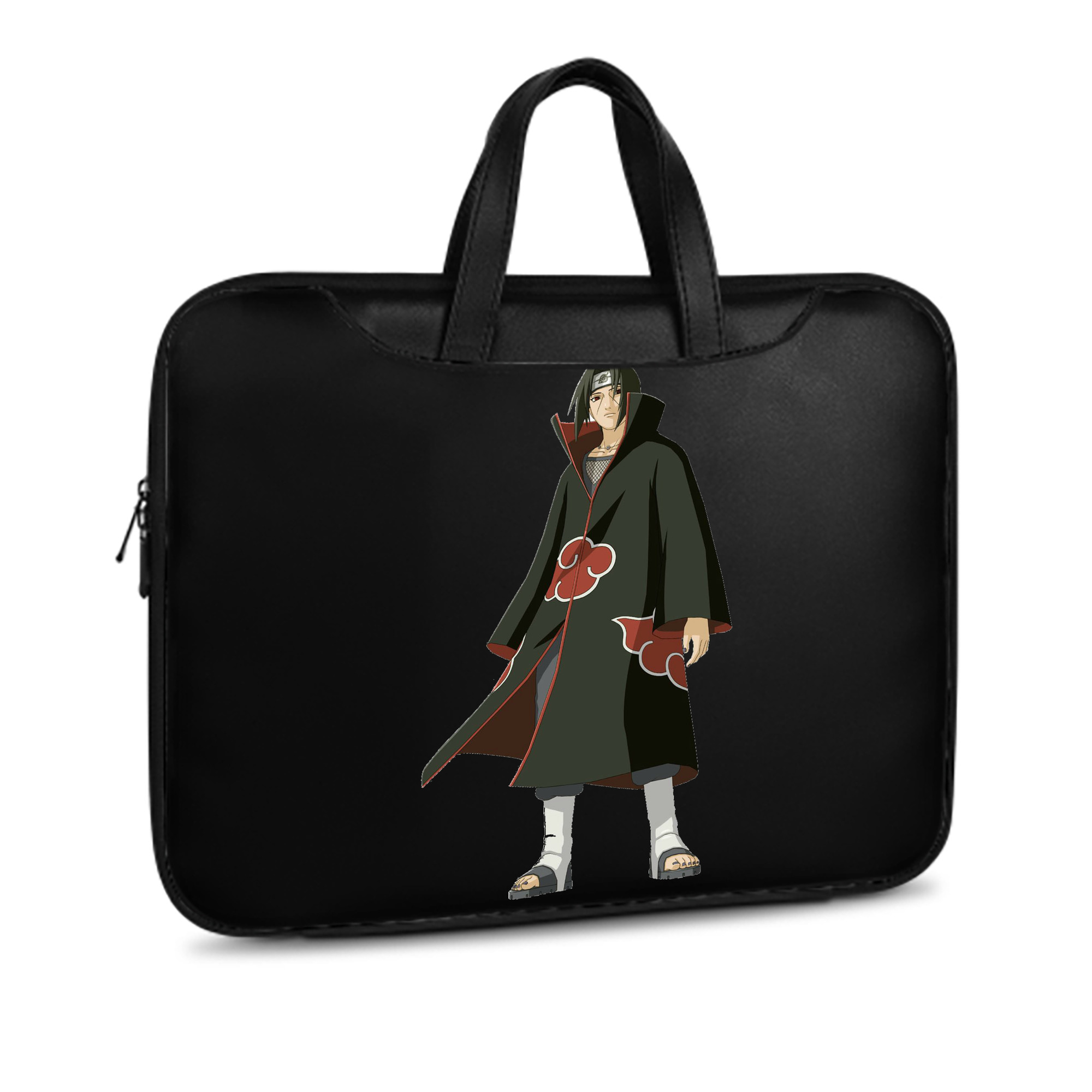 （画像用） NARUTO -ナルト- うちは イタチ Uchiha Itachi レザーラップトップバッグ　ノートパソコンケース