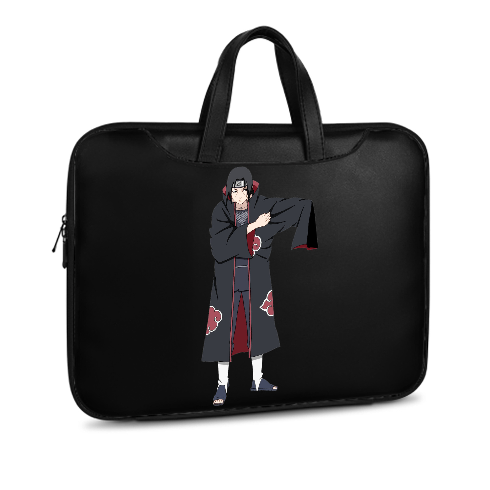 （画像用） NARUTO -ナルト- うちは イタチ Uchiha Itachi レザーラップトップバッグ　ノートパソコンケース