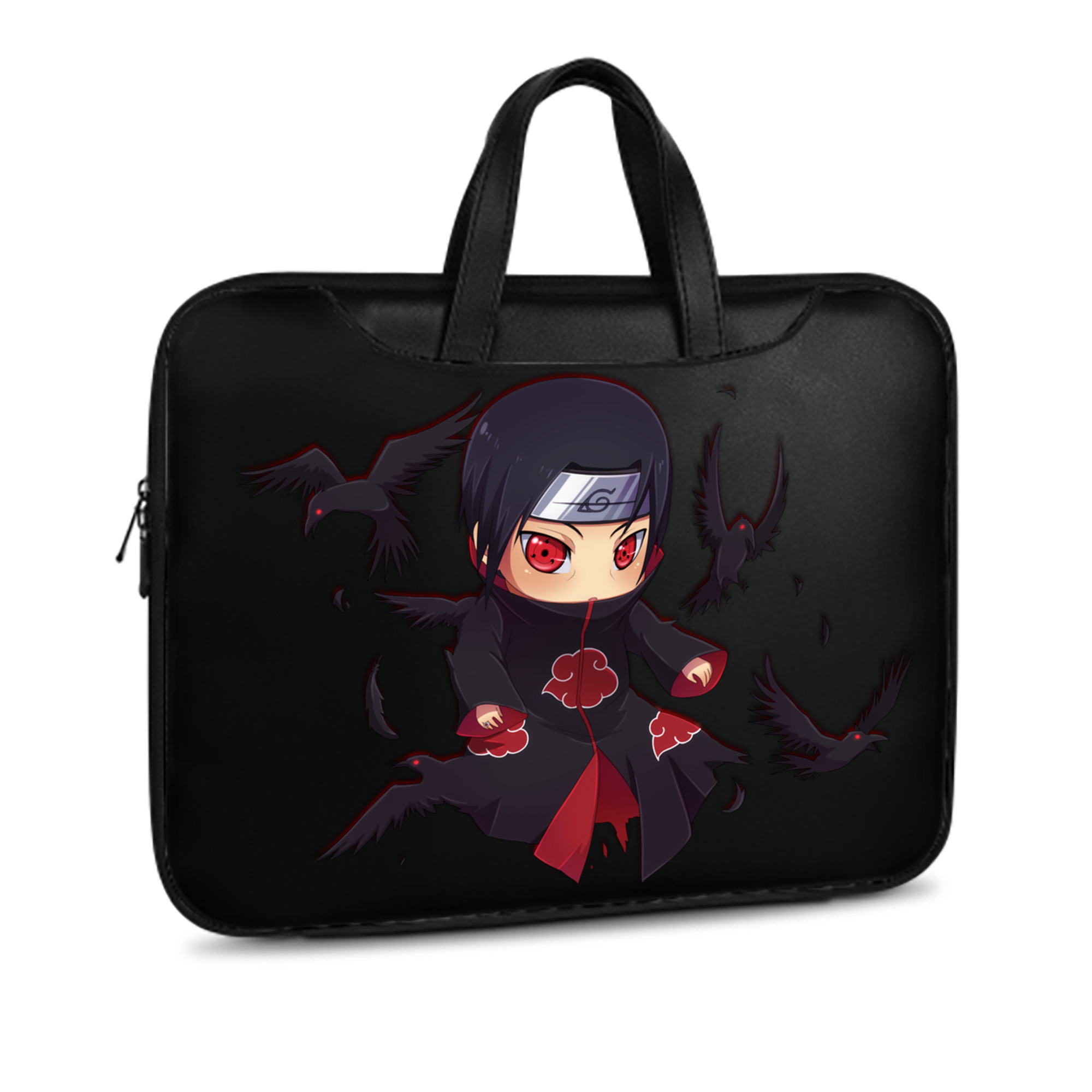 （画像用） NARUTO -ナルト- うちは イタチ Uchiha Itachi レザーラップトップバッグ　ノートパソコンケース