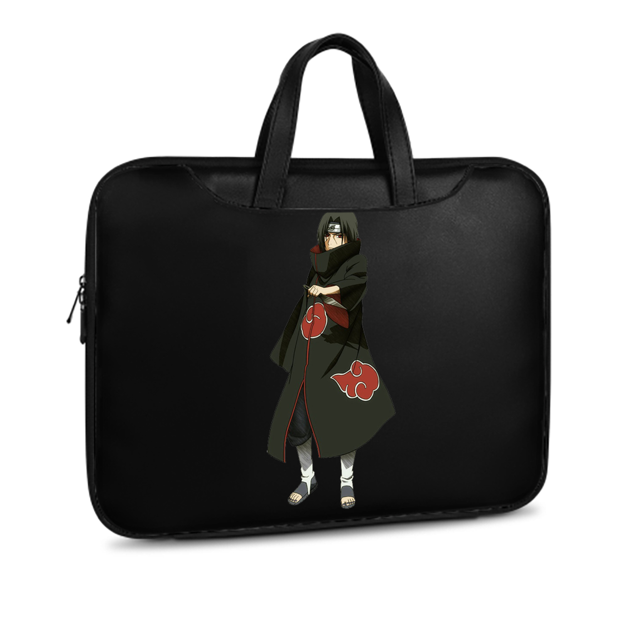 （画像用） NARUTO -ナルト- うちは イタチ Uchiha Itachi レザーラップトップバッグ　ノートパソコンケース