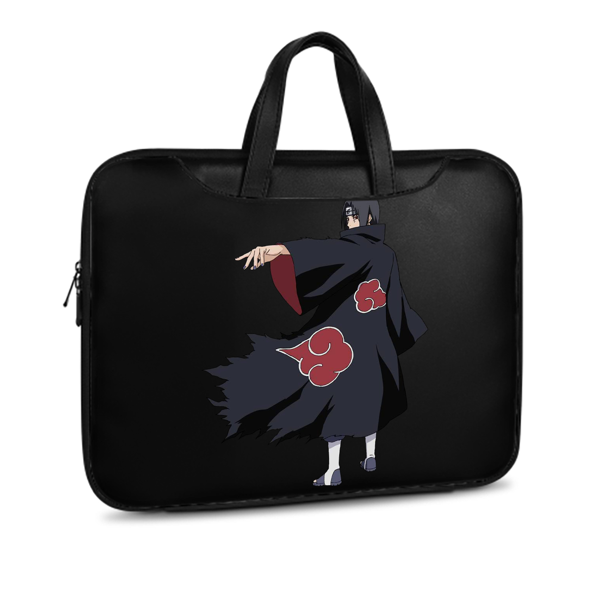 （画像用） NARUTO -ナルト- うちは イタチ Uchiha Itachi レザーラップトップバッグ　ノートパソコンケース