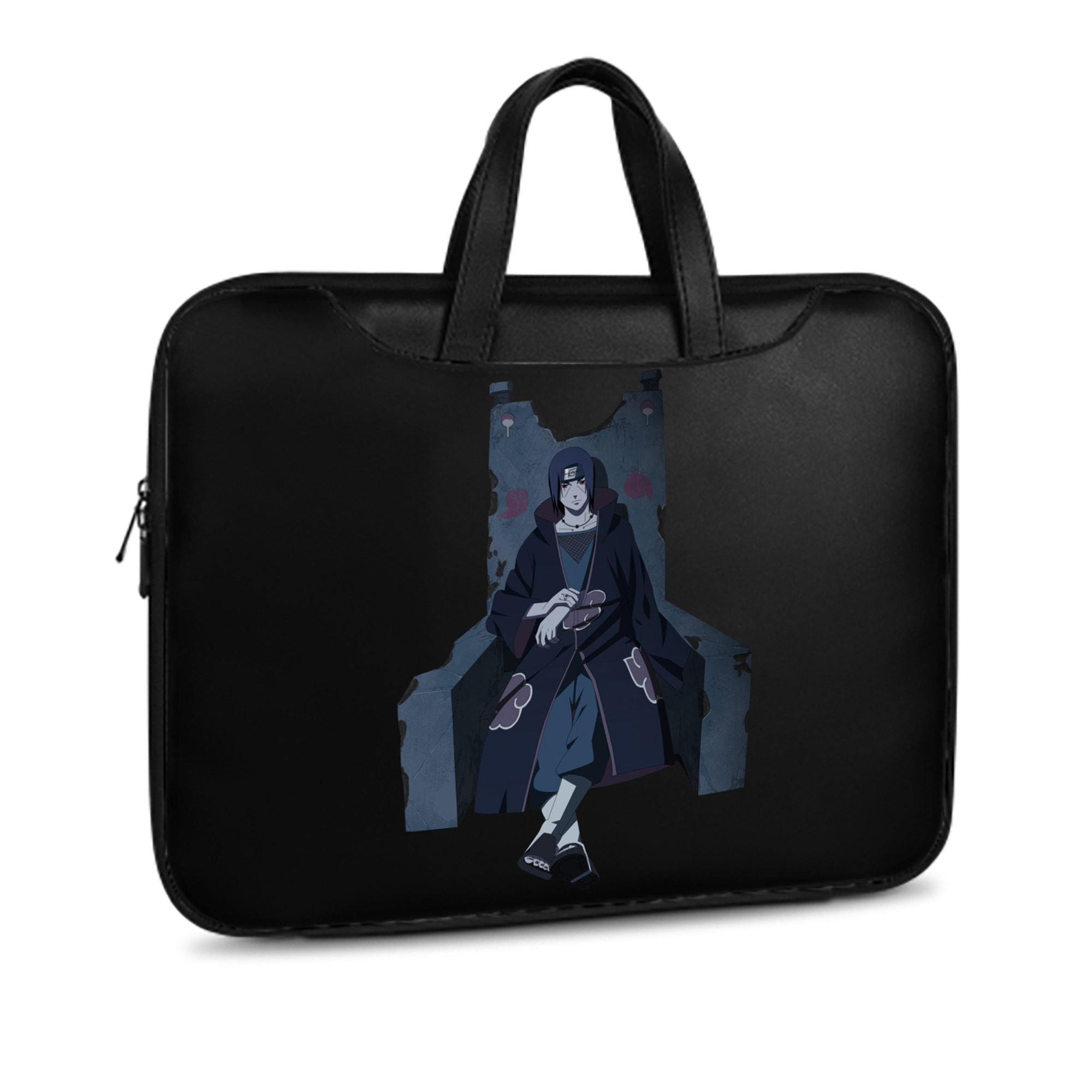 （画像用） NARUTO -ナルト- うちは イタチ Uchiha Itachi レザーラップトップバッグ　ノートパソコンケース
