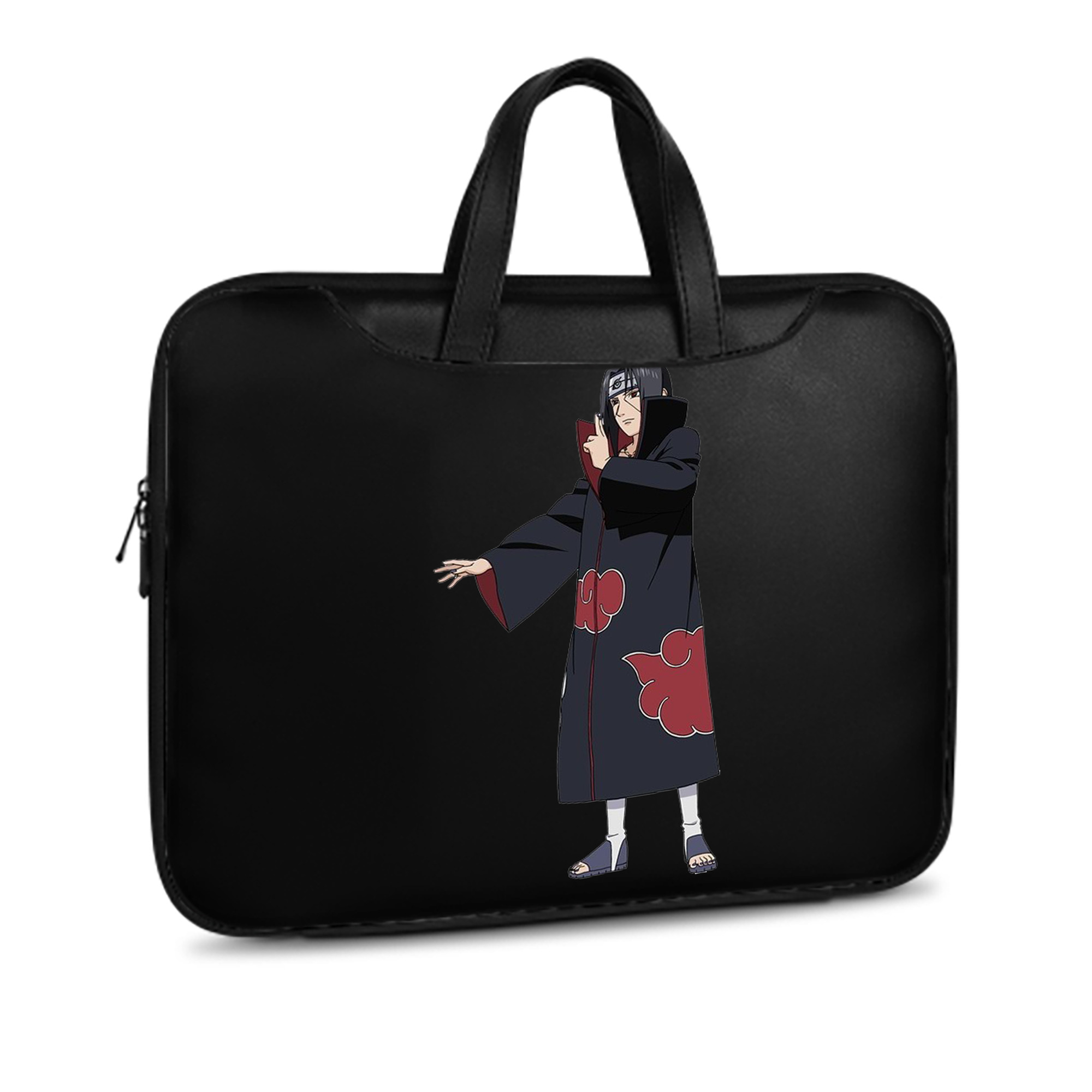 （画像用） NARUTO -ナルト- うちは イタチ Uchiha Itachi レザーラップトップバッグ　ノートパソコンケース