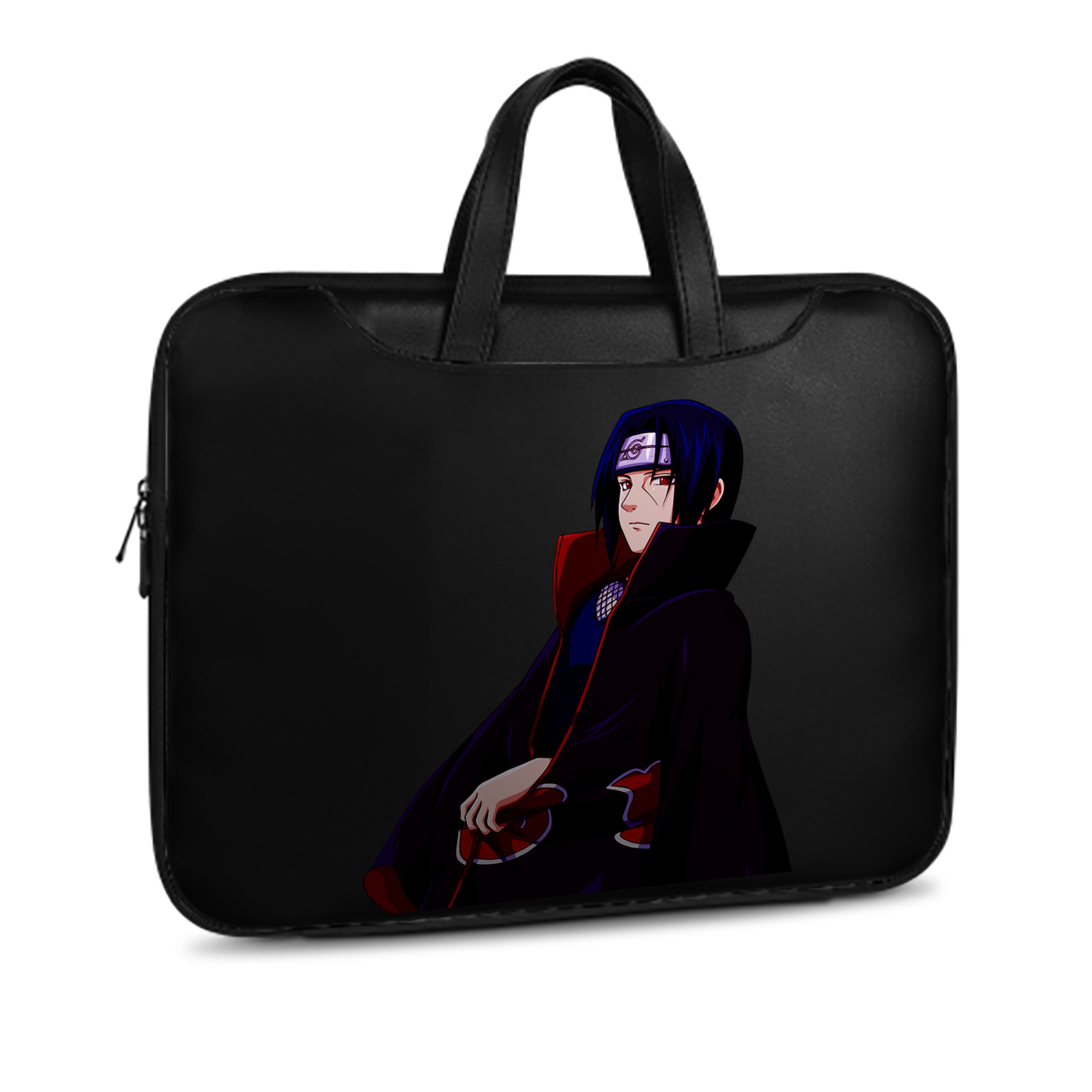 （画像用） NARUTO -ナルト- うちは イタチ Uchiha Itachi レザーラップトップバッグ　ノートパソコンケース