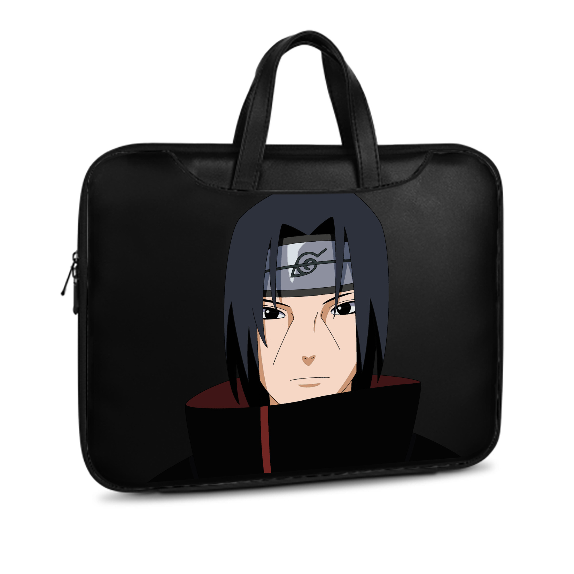 （画像用） NARUTO -ナルト- うちは イタチ Uchiha Itachi レザーラップトップバッグ　ノートパソコンケース