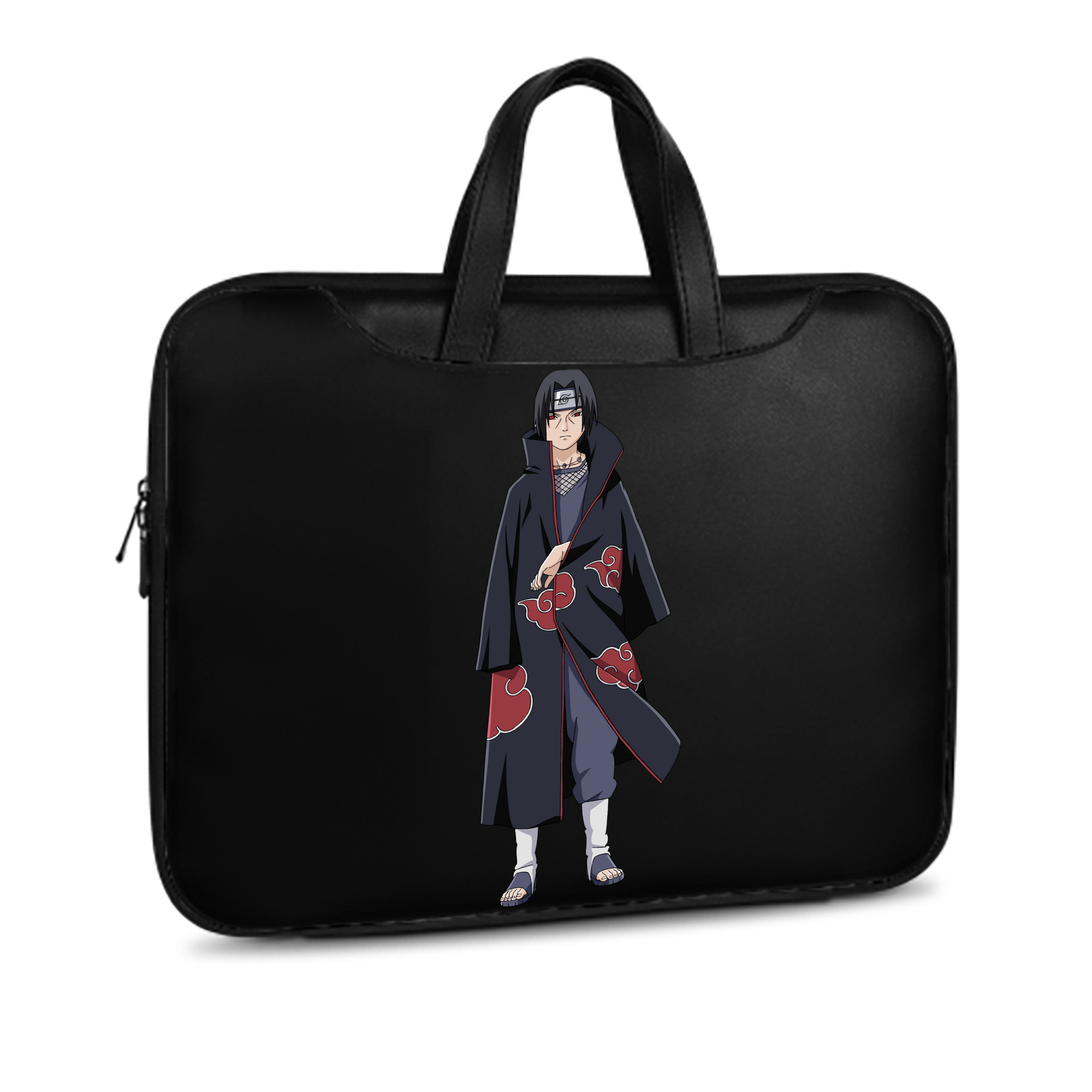 （画像用） NARUTO -ナルト- うちは イタチ Uchiha Itachi レザーラップトップバッグ　ノートパソコンケース
