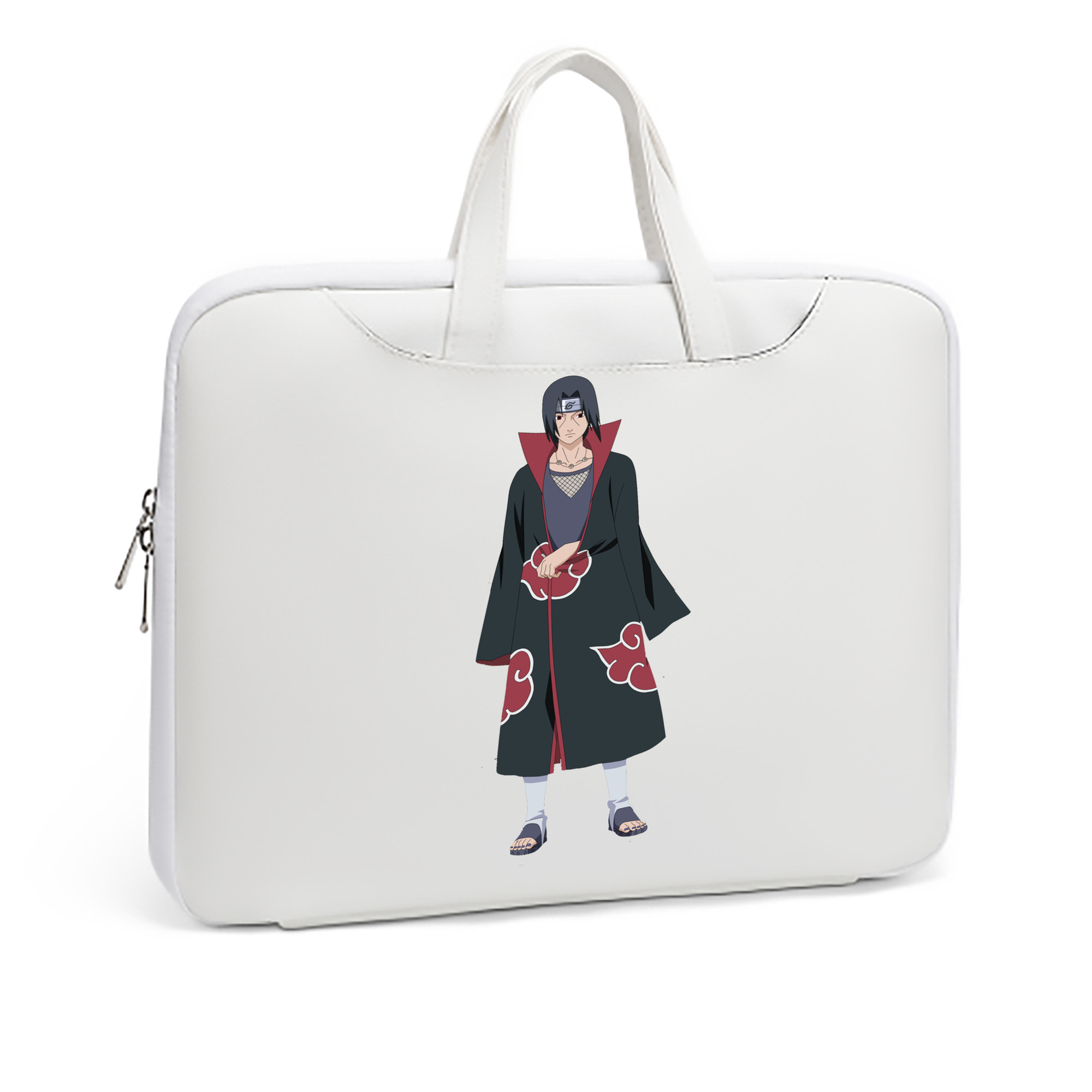 （画像用） NARUTO -ナルト- うちは イタチ Uchiha Itachi レザーラップトップバッグ　ノートパソコンケース