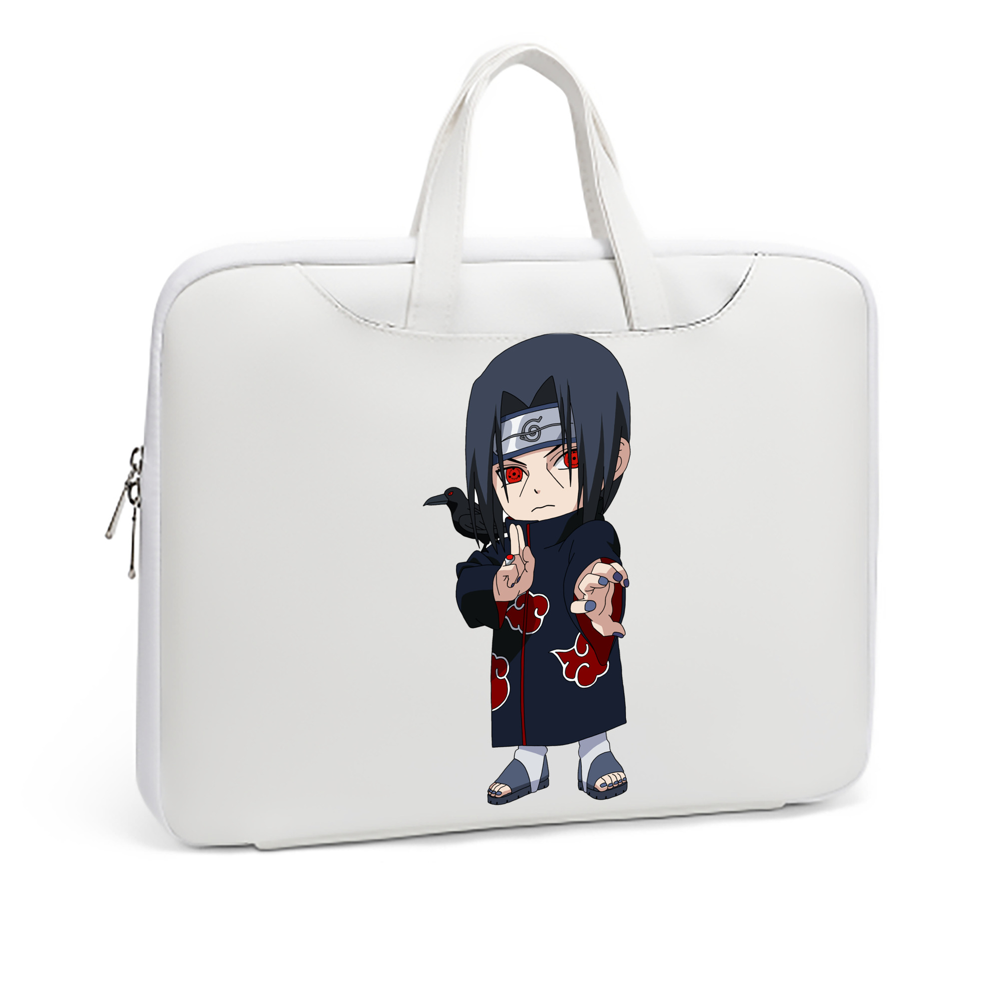 （画像用） NARUTO -ナルト- うちは イタチ Uchiha Itachi レザーラップトップバッグ　ノートパソコンケース