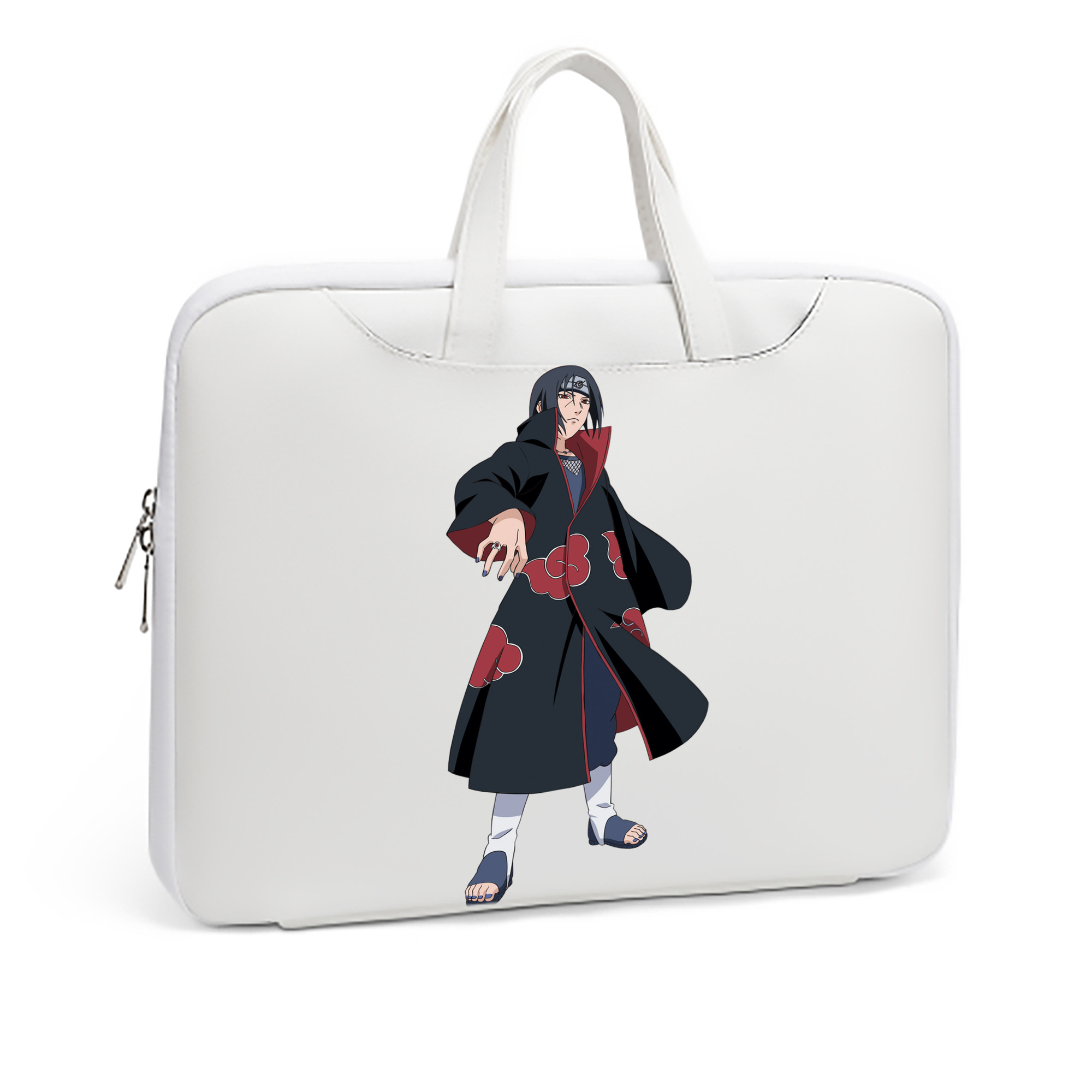 （画像用） NARUTO -ナルト- うちは イタチ Uchiha Itachi レザーラップトップバッグ　ノートパソコンケース