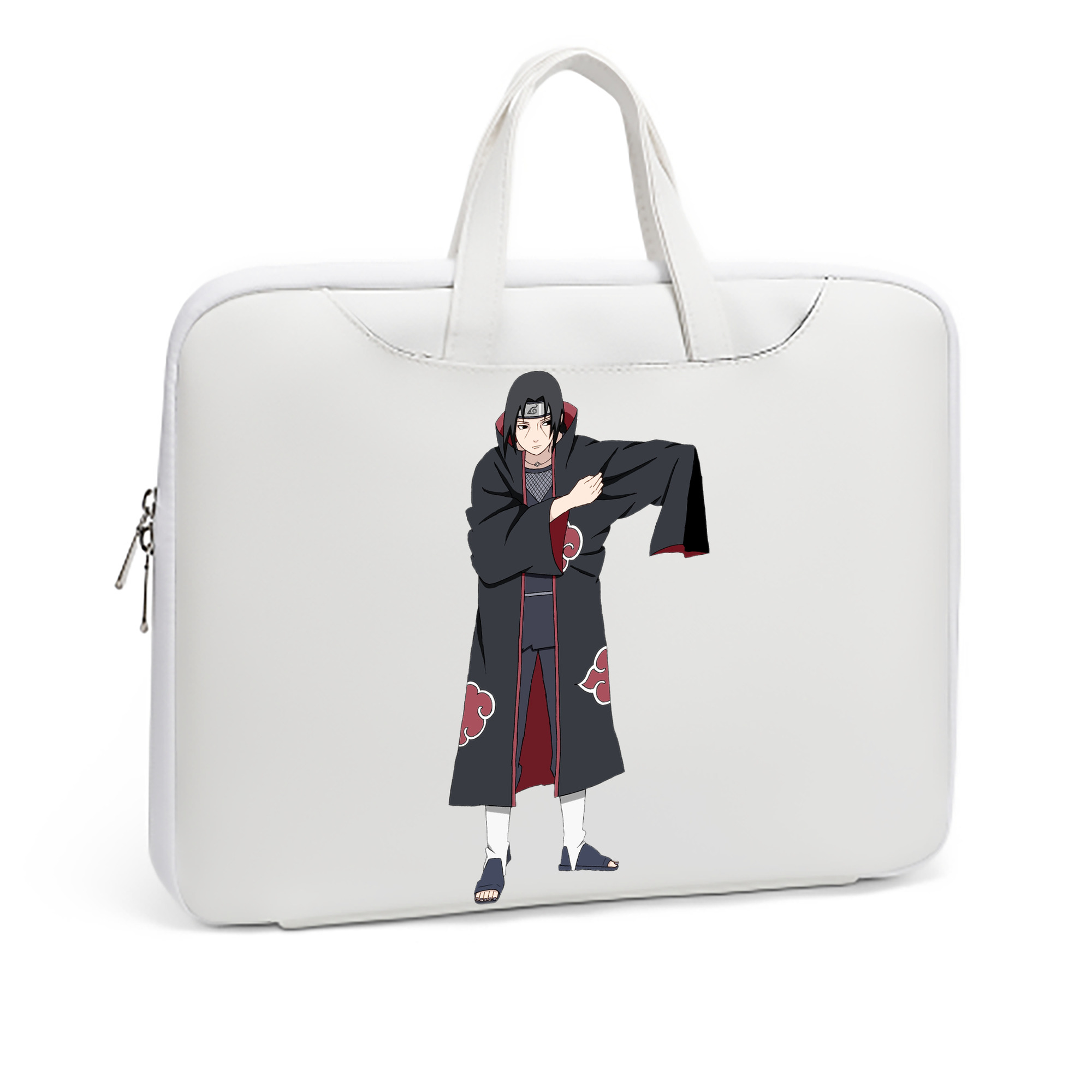 （画像用） NARUTO -ナルト- うちは イタチ Uchiha Itachi レザーラップトップバッグ　ノートパソコンケース
