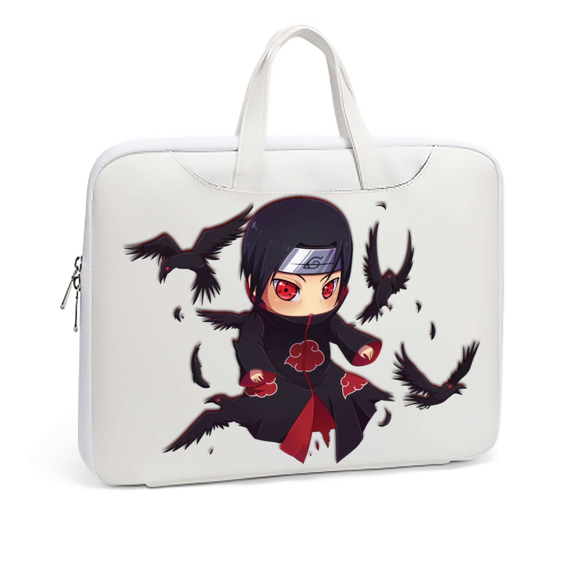 （画像用） NARUTO -ナルト- うちは イタチ Uchiha Itachi レザーラップトップバッグ　ノートパソコンケース