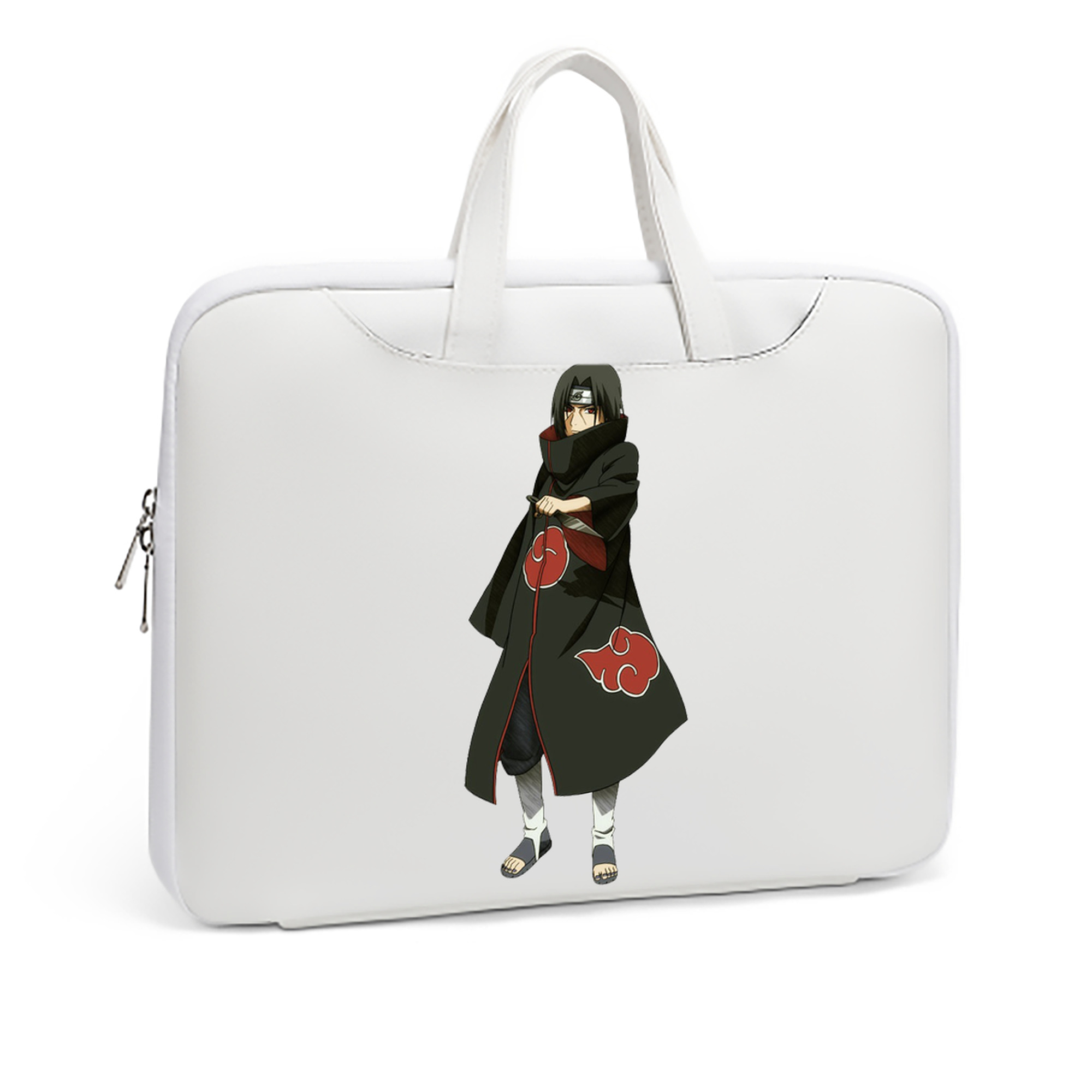 （画像用） NARUTO -ナルト- うちは イタチ Uchiha Itachi レザーラップトップバッグ　ノートパソコンケース