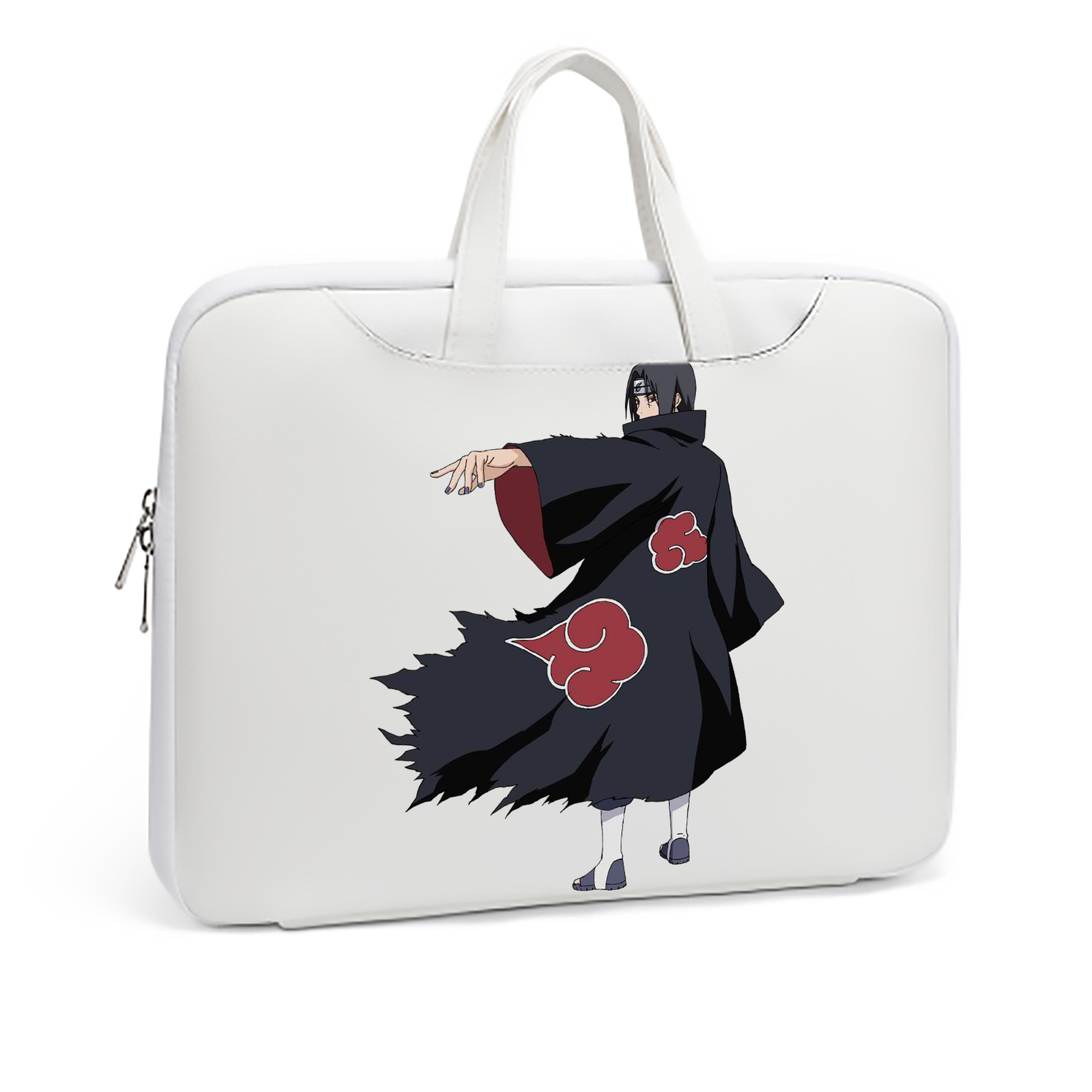 （画像用） NARUTO -ナルト- うちは イタチ Uchiha Itachi レザーラップトップバッグ　ノートパソコンケース