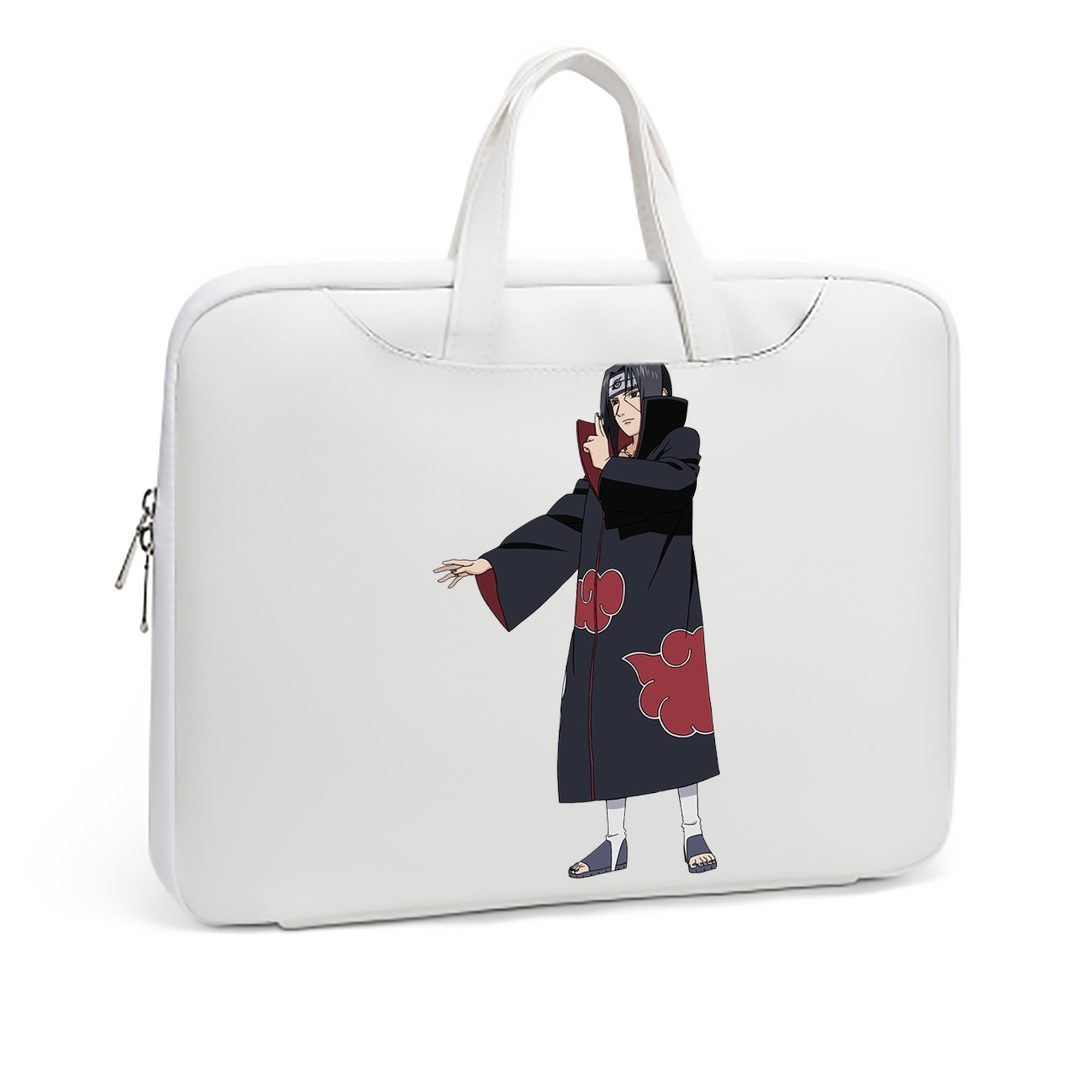 （画像用） NARUTO -ナルト- うちは イタチ Uchiha Itachi レザーラップトップバッグ　ノートパソコンケース