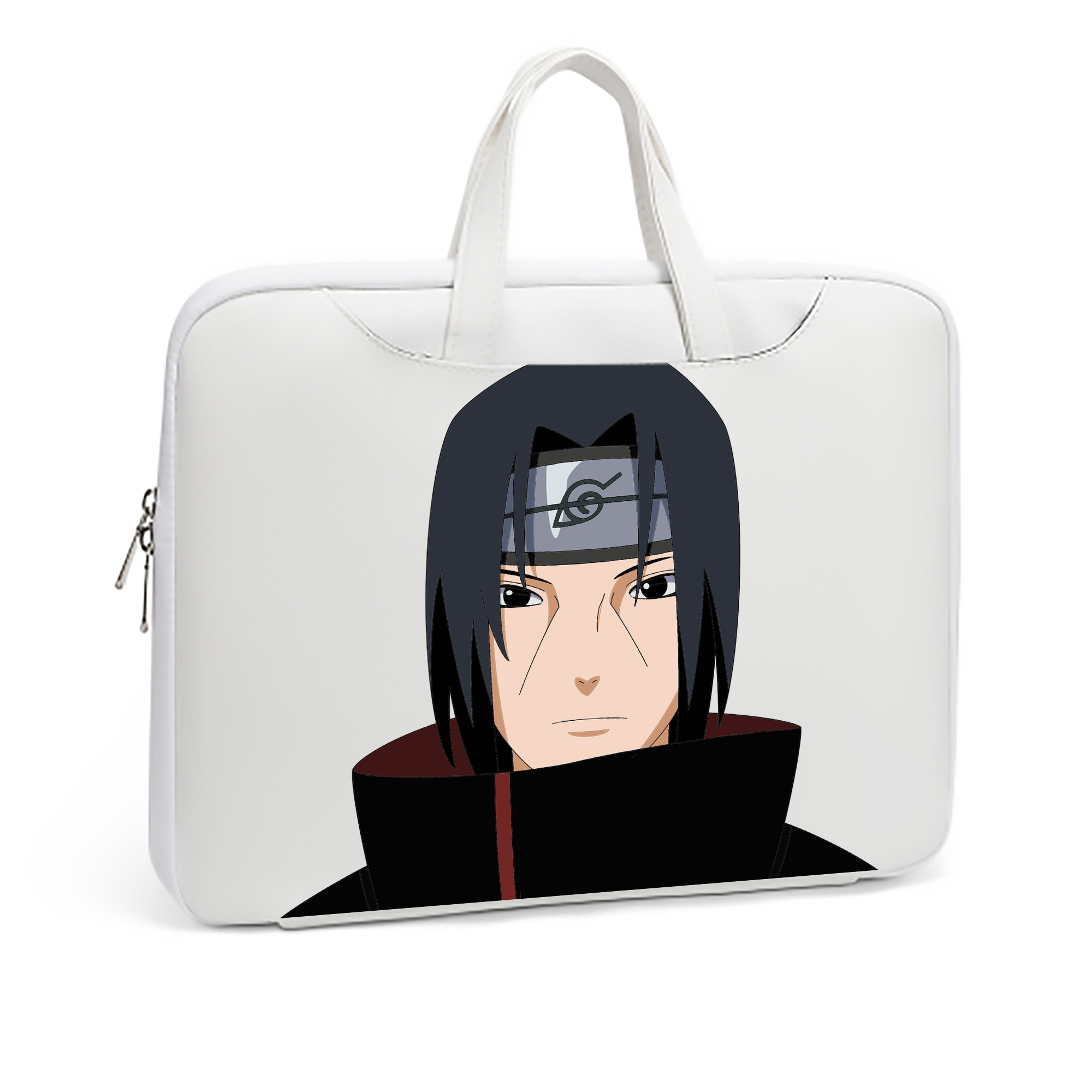 （画像用） NARUTO -ナルト- うちは イタチ Uchiha Itachi レザーラップトップバッグ　ノートパソコンケース