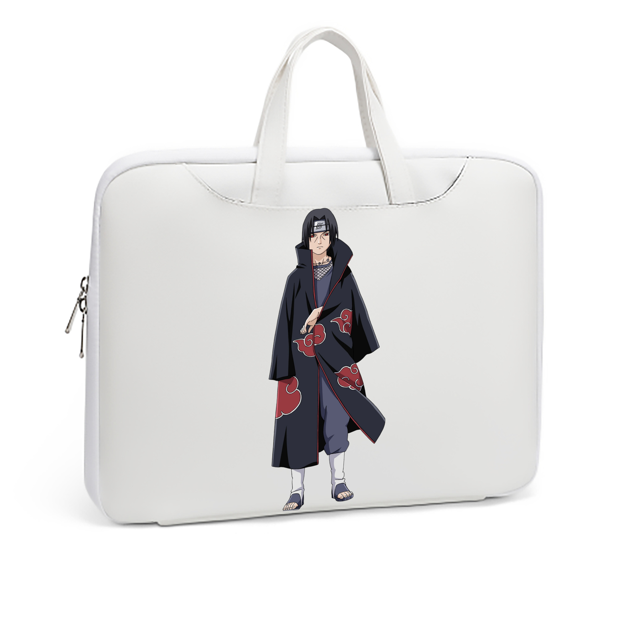 （画像用） NARUTO -ナルト- うちは イタチ Uchiha Itachi レザーラップトップバッグ　ノートパソコンケース