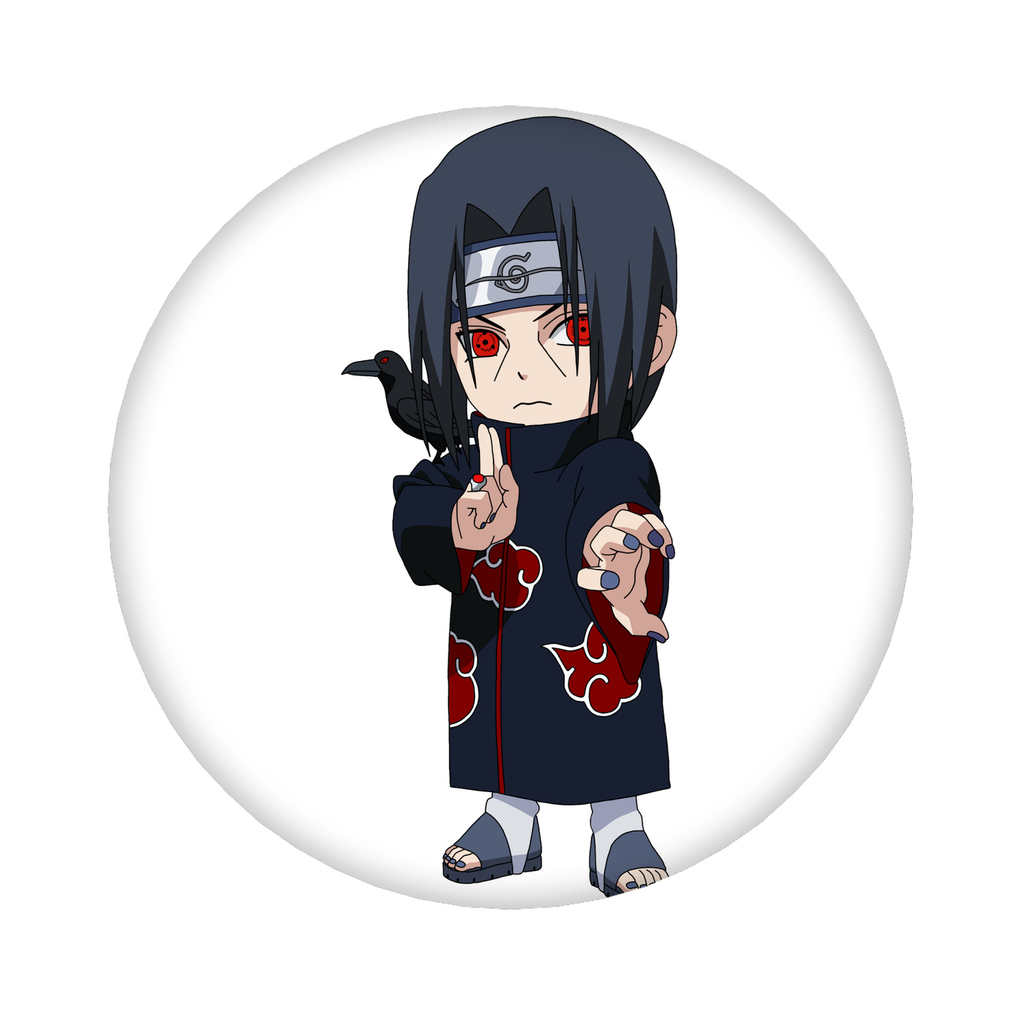 （画像用） NARUTO -ナルト- うちは イタチ Uchiha Itachi 6cm 缶バッジ 複数セット