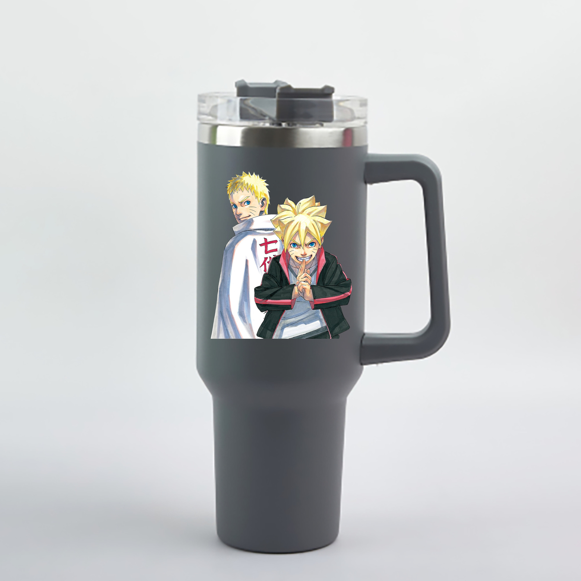（画像用） NARUTO -ナルト- うずまき ボルト Uzumaki Boruto 1200mL車用タンブラー - クリスタルステッカー（プラスチックストロー付き）