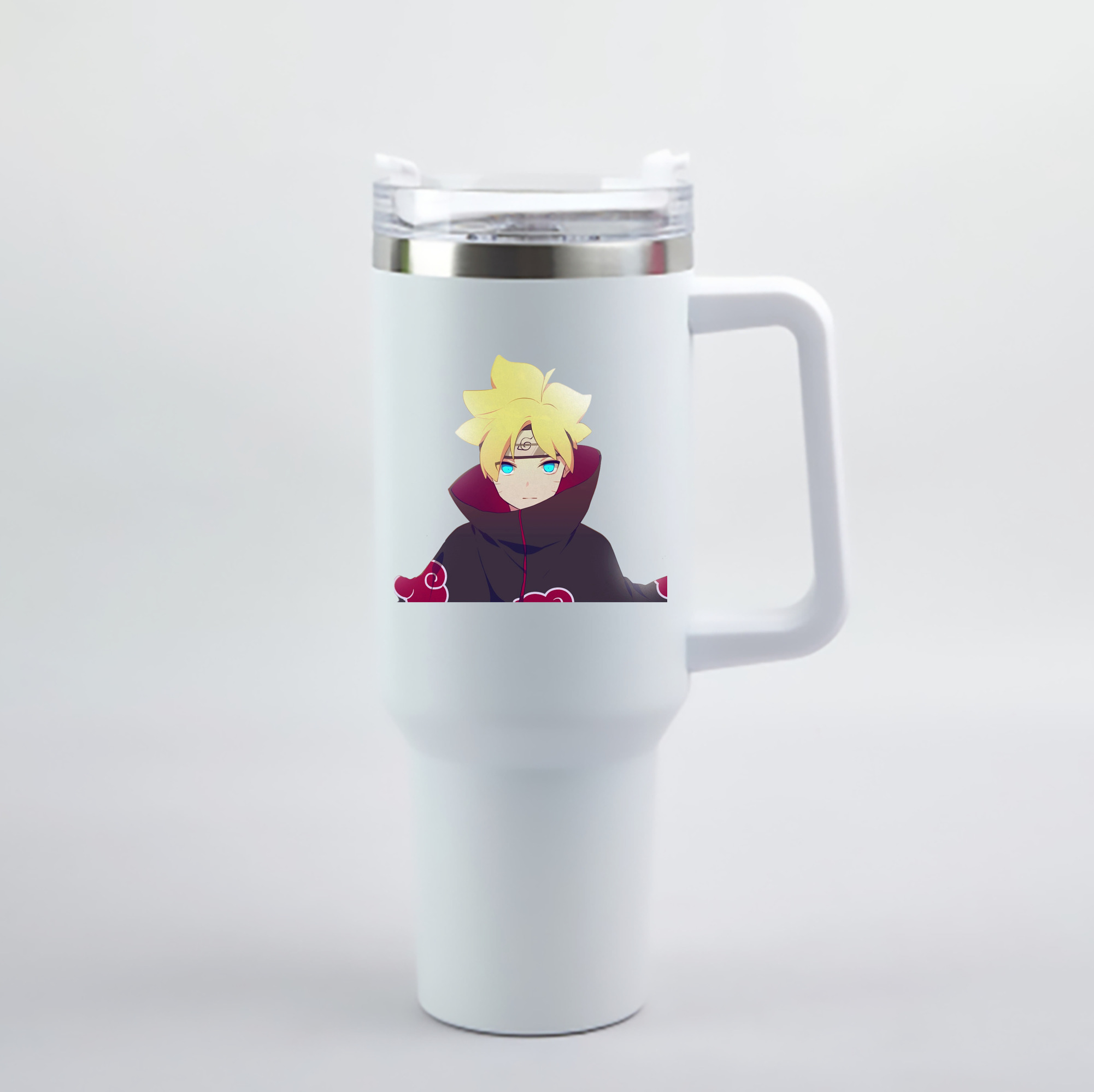 （画像用） NARUTO -ナルト- うずまき ボルト Uzumaki Boruto 1200mL車用タンブラー - クリスタルステッカー（プラスチックストロー付き）