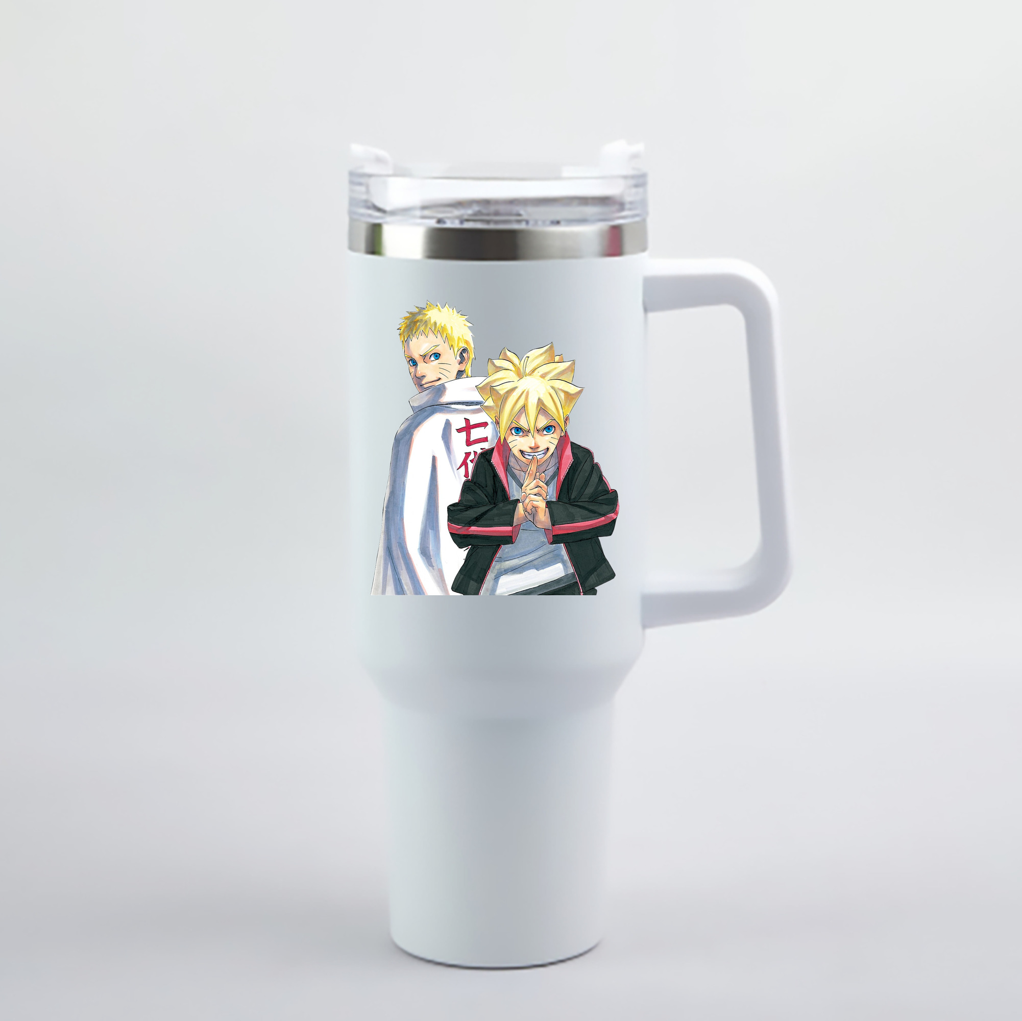 （画像用） NARUTO -ナルト- うずまき ボルト Uzumaki Boruto 1200mL車用タンブラー - クリスタルステッカー（プラスチックストロー付き）