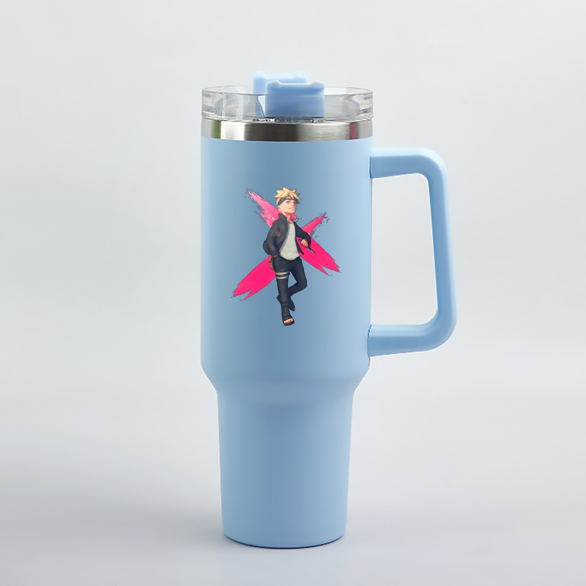 （画像用） NARUTO -ナルト- うずまき ボルト Uzumaki Boruto 1200mL車用タンブラー（カラープリント）