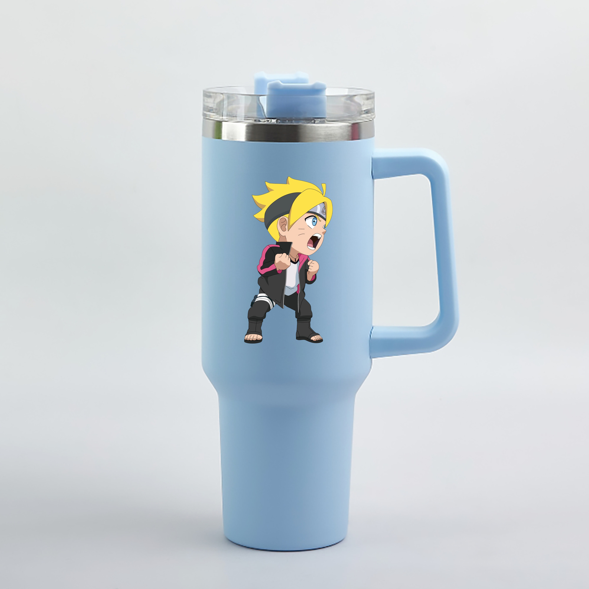 （画像用） NARUTO -ナルト- うずまき ボルト Uzumaki Boruto 1200mL車用タンブラー（カラープリント）