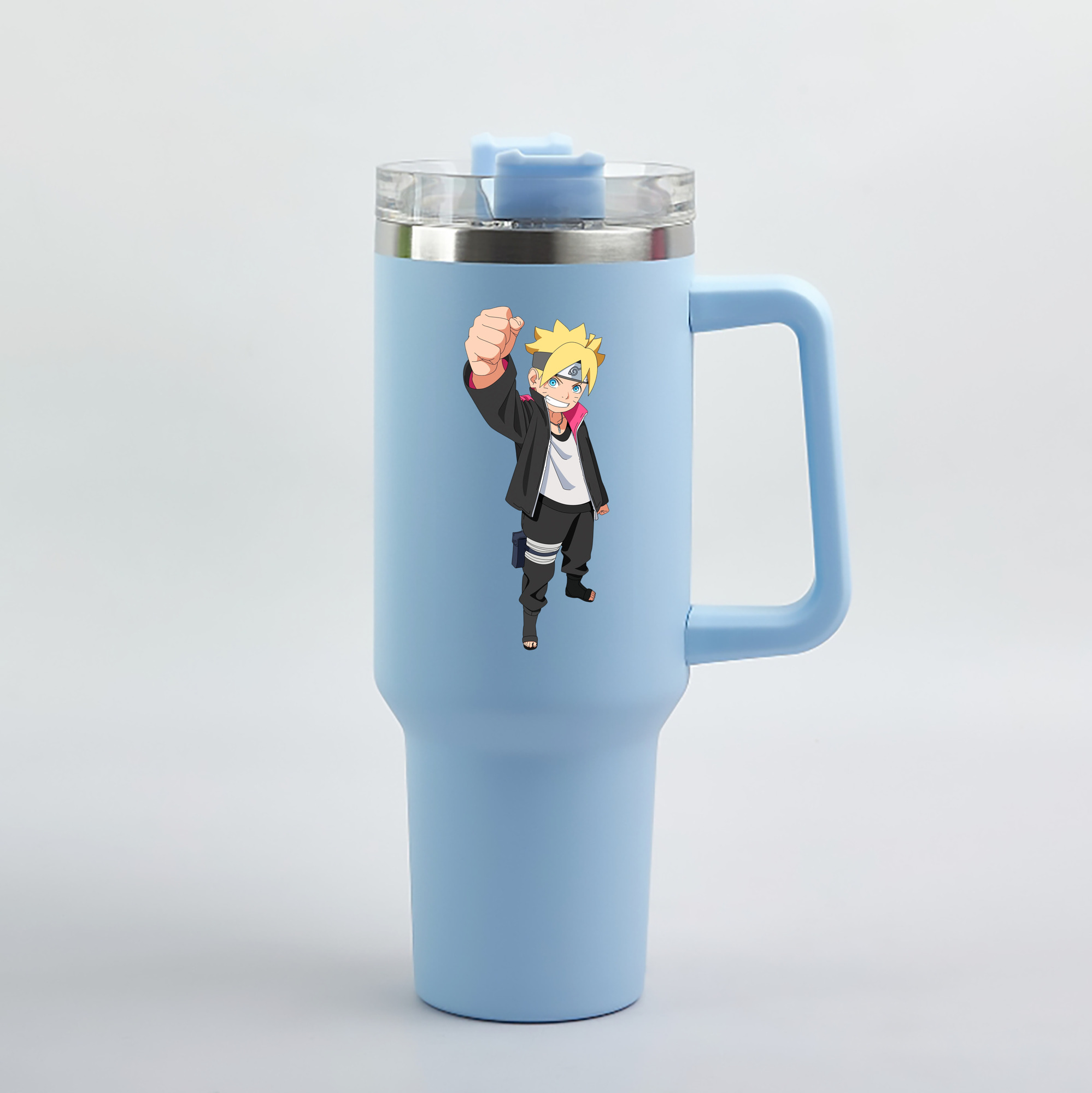 （画像用） NARUTO -ナルト- うずまき ボルト Uzumaki Boruto 1200mL車用タンブラー（カラープリント）