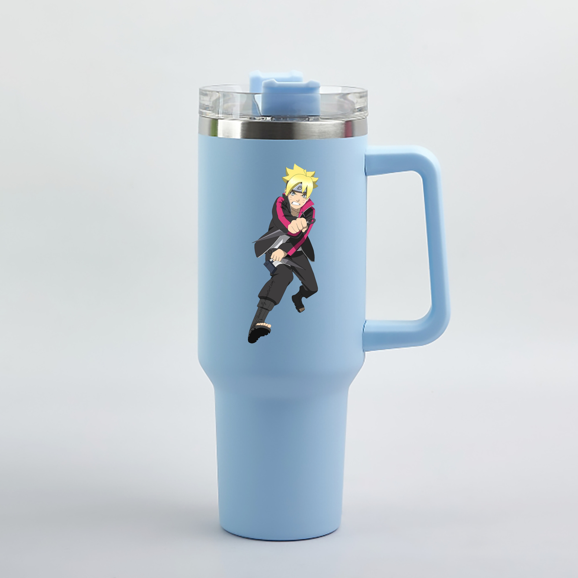 （画像用） NARUTO -ナルト- うずまき ボルト Uzumaki Boruto 1200mL車用タンブラー（カラープリント）