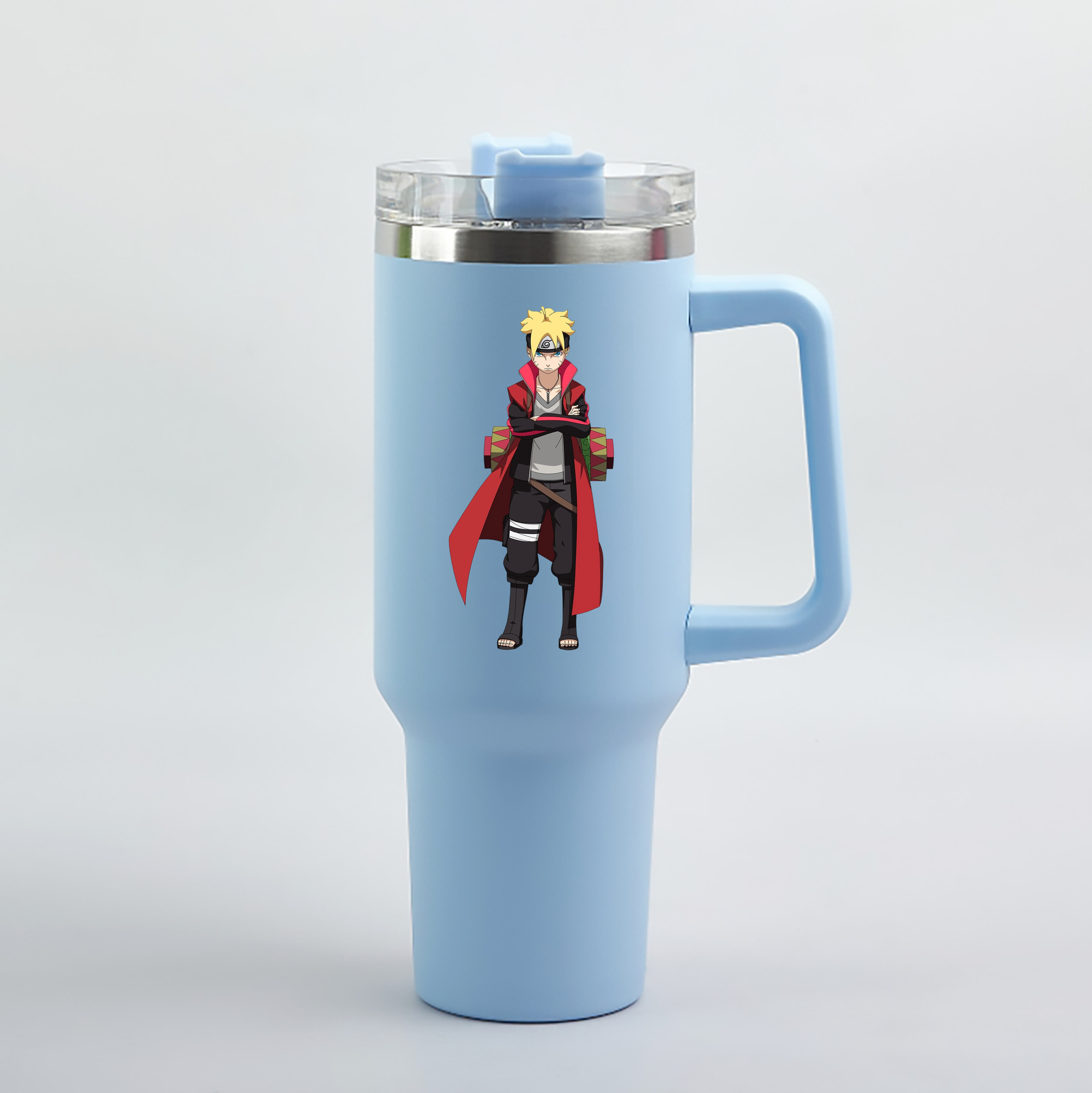 （画像用） NARUTO -ナルト- うずまき ボルト Uzumaki Boruto 1200mL車用タンブラー（カラープリント）