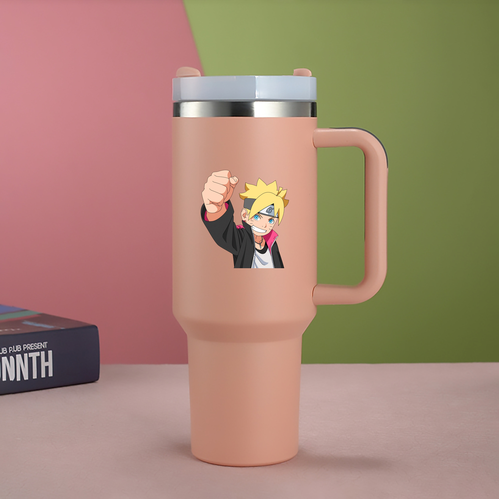 （画像用） NARUTO -ナルト- うずまき ボルト Uzumaki Boruto 1200mL車用タンブラー（カラープリント）