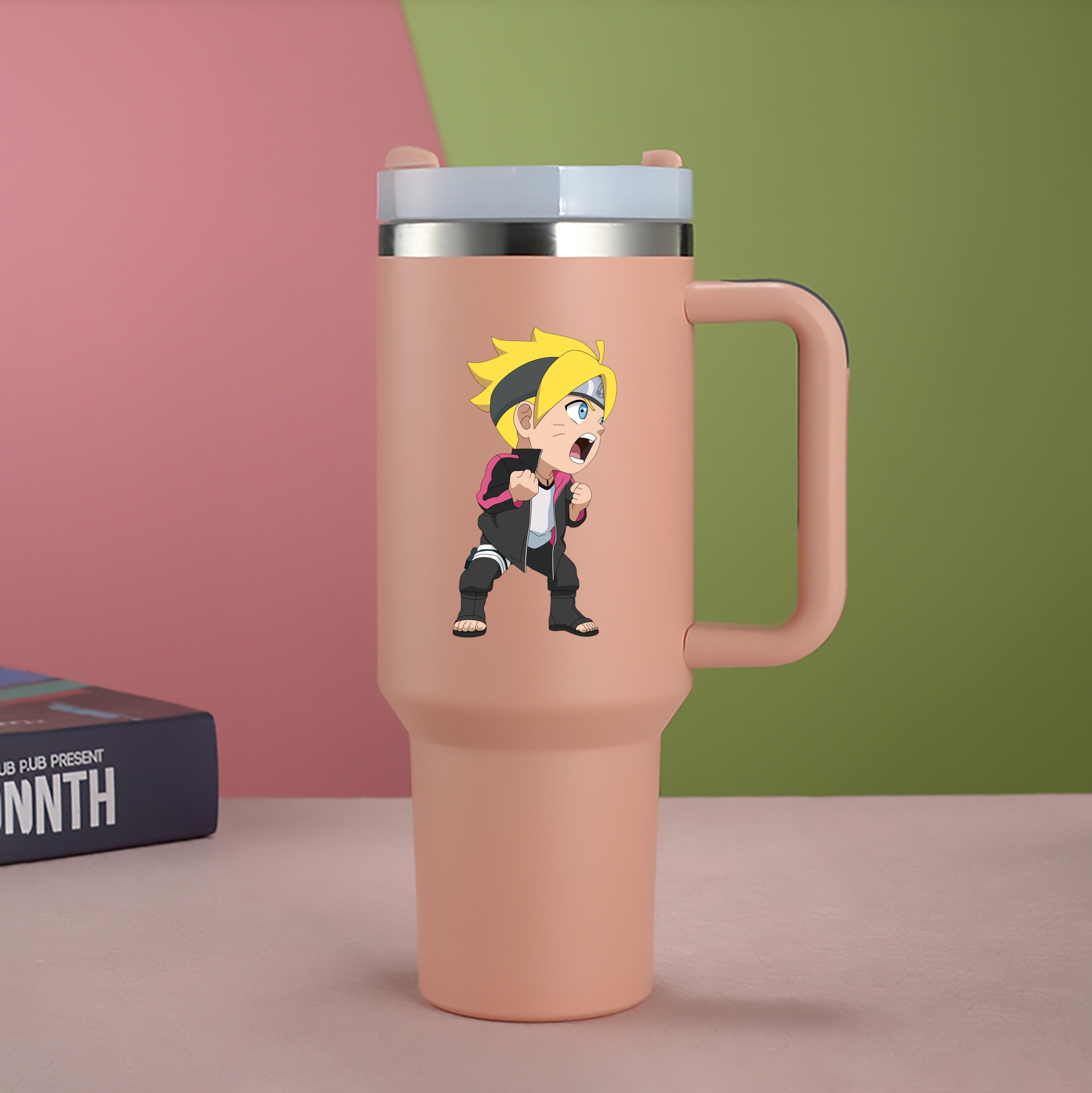（画像用） NARUTO -ナルト- うずまき ボルト Uzumaki Boruto 1200mL車用タンブラー（カラープリント）