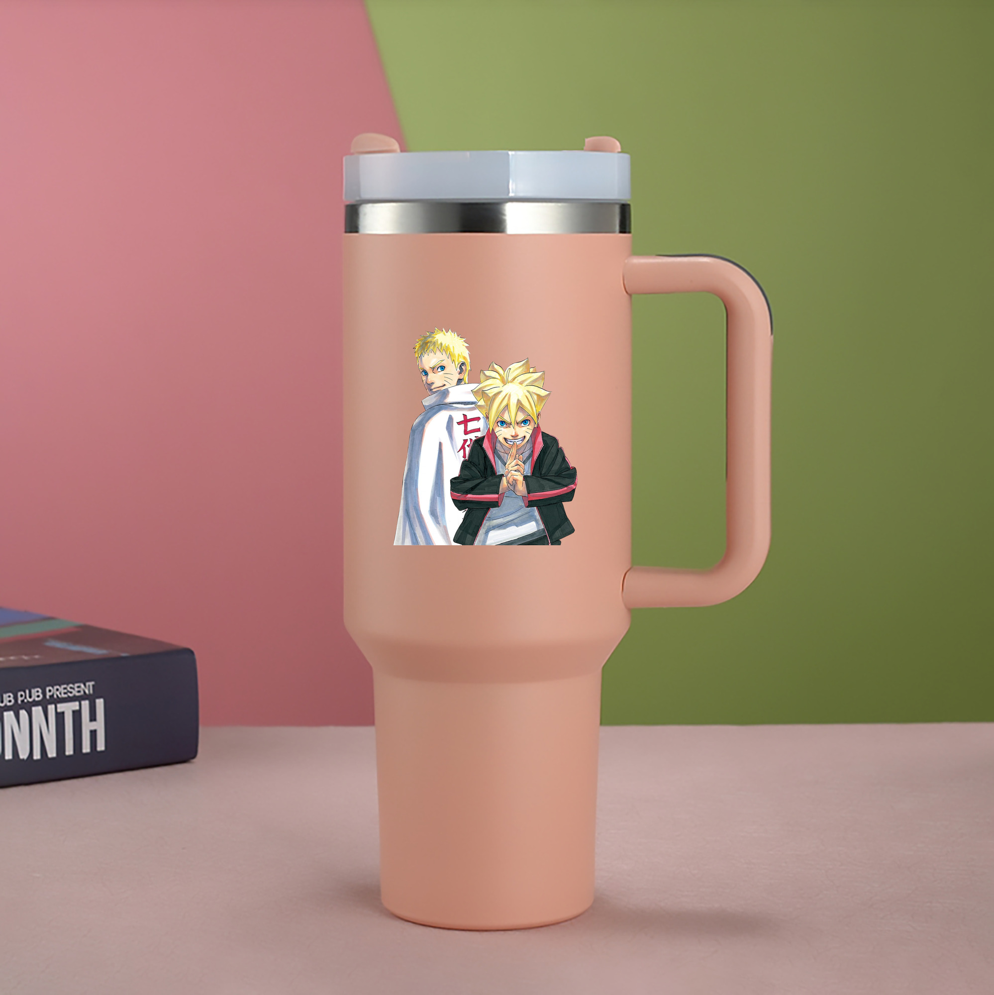 （画像用） NARUTO -ナルト- うずまき ボルト Uzumaki Boruto 1200mL車用タンブラー（カラープリント）
