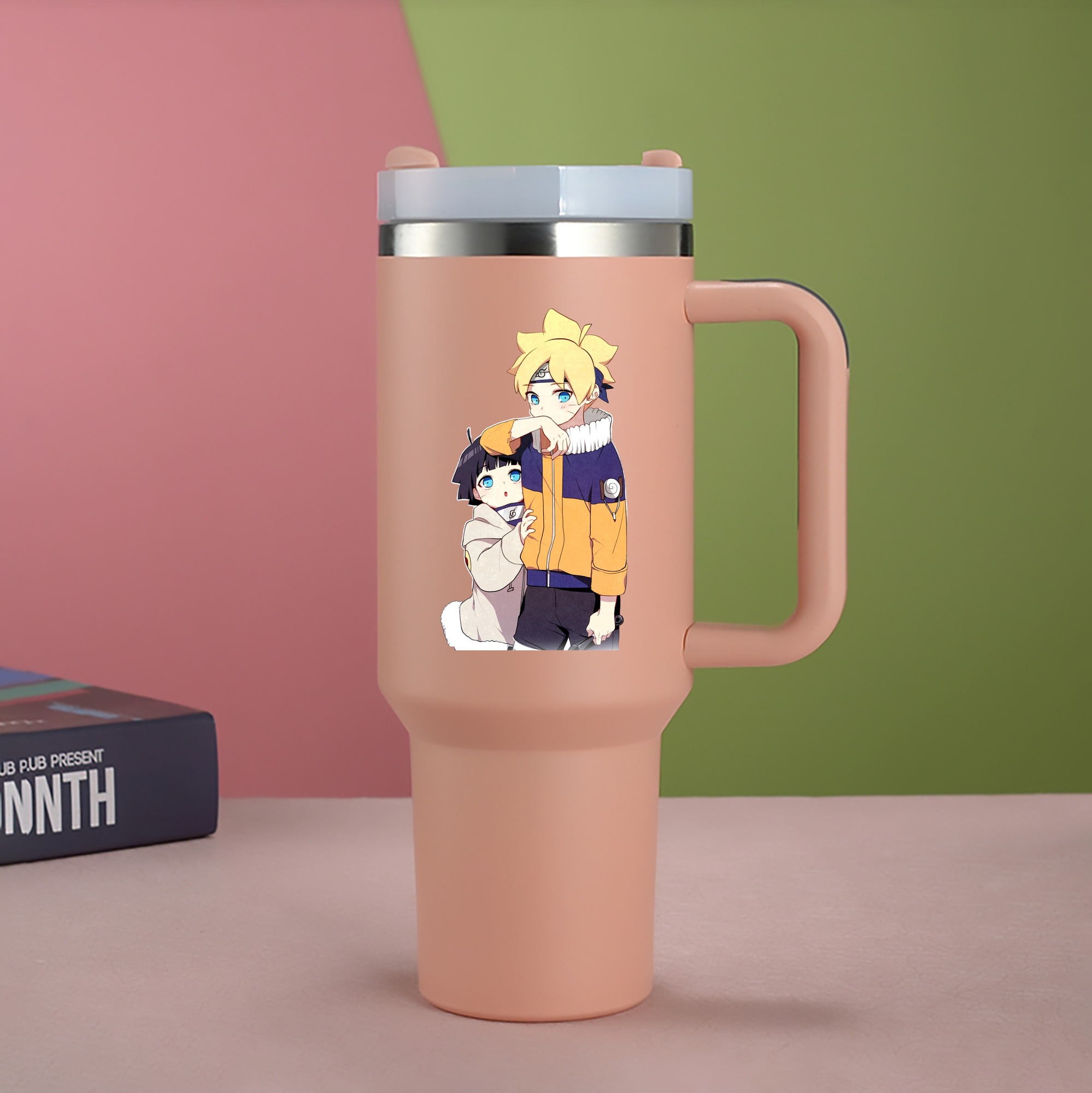 （画像用） NARUTO -ナルト- うずまき ボルト Uzumaki Boruto 1200mL車用タンブラー（カラープリント）