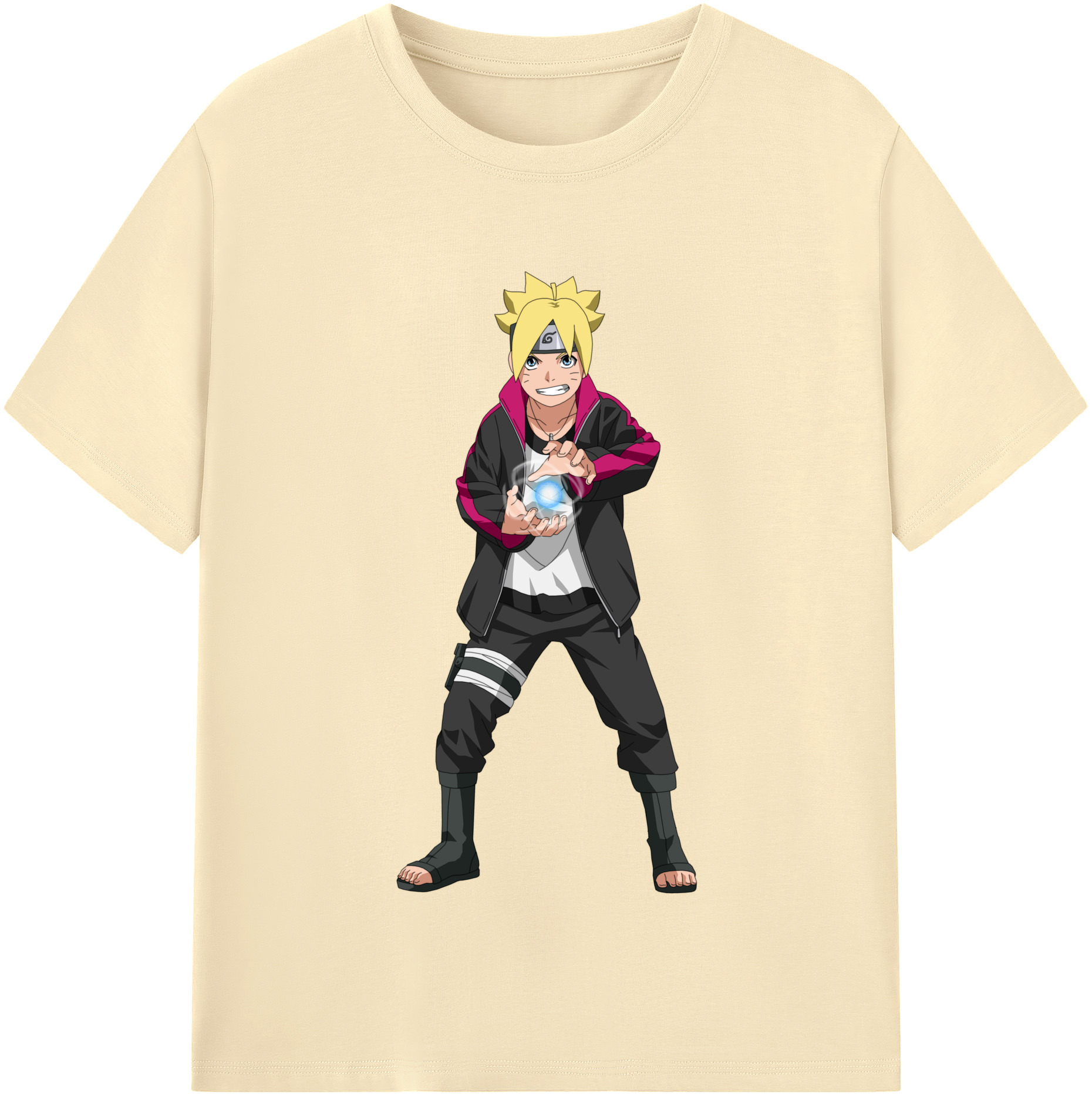 （画像用） NARUTO -ナルト- うずまき ボルト Uzumaki Boruto 綿100％半袖Tシャツ（フロントプリント）
