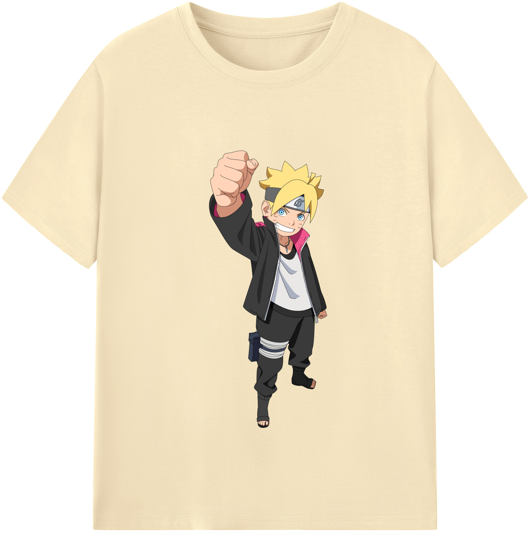 （画像用） NARUTO -ナルト- うずまき ボルト Uzumaki Boruto 綿100％半袖Tシャツ（フロントプリント）