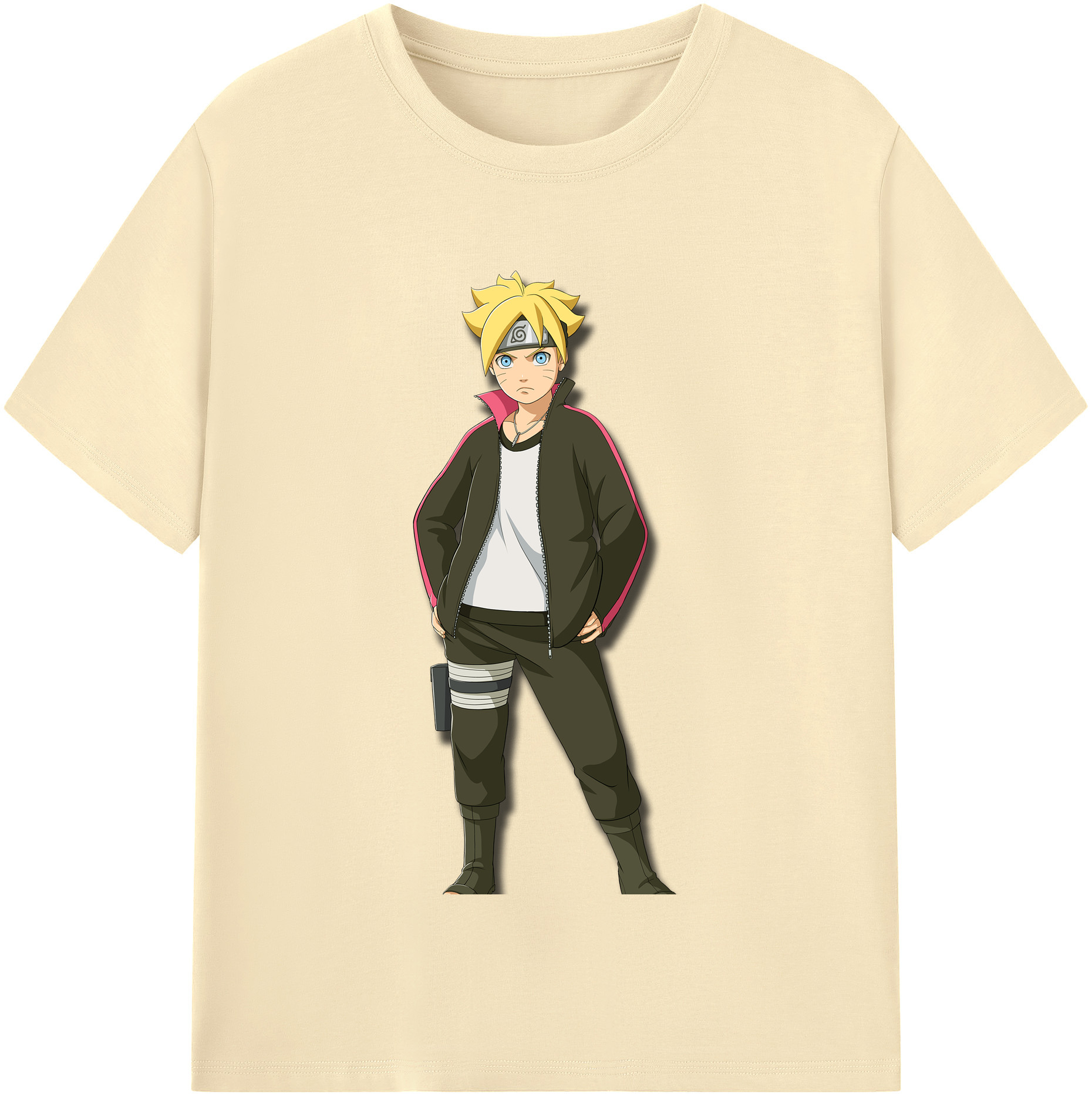 （画像用） NARUTO -ナルト- うずまき ボルト Uzumaki Boruto 綿100％半袖Tシャツ（フロントプリント）