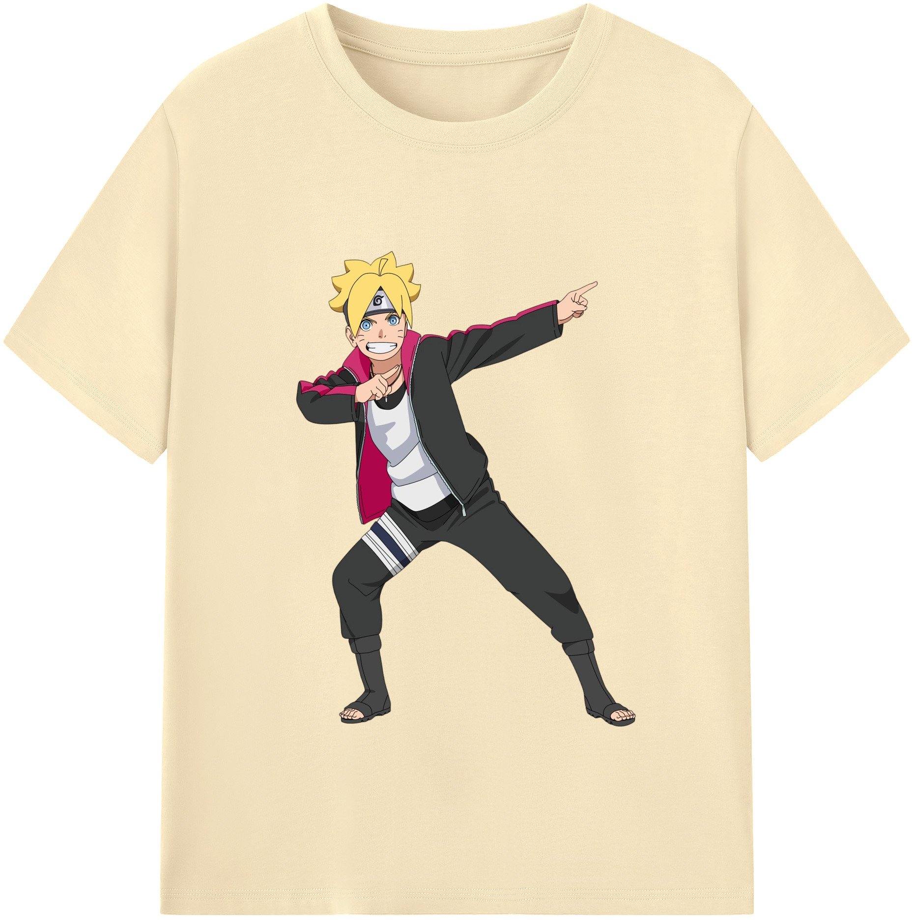 （画像用） NARUTO -ナルト- うずまき ボルト Uzumaki Boruto 綿100％半袖Tシャツ（フロントプリント）