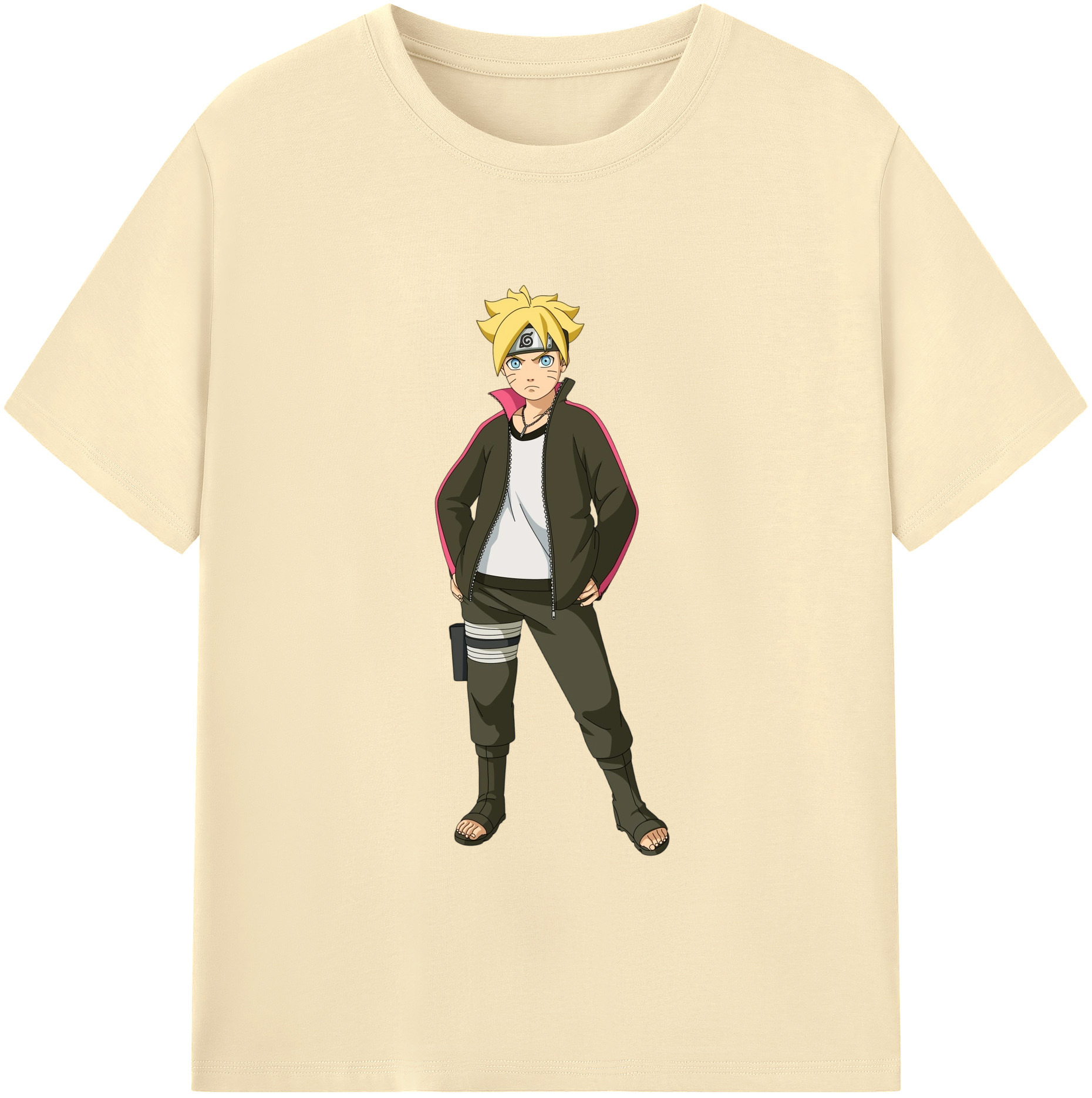 （画像用） NARUTO -ナルト- うずまき ボルト Uzumaki Boruto 綿100％半袖Tシャツ（フロントプリント）