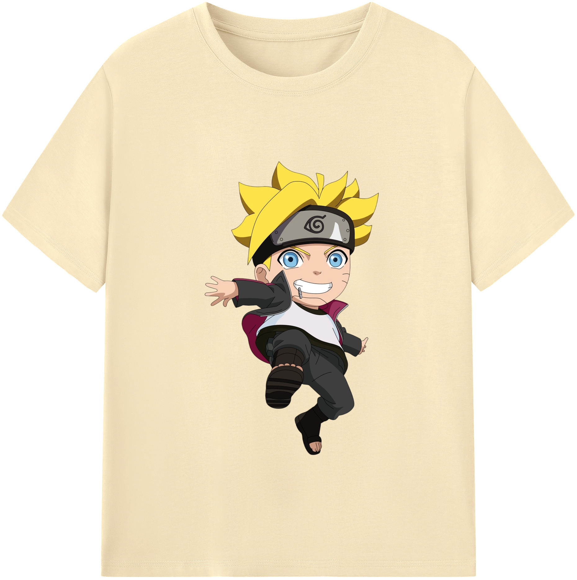 （画像用） NARUTO -ナルト- うずまき ボルト Uzumaki Boruto 綿100％半袖Tシャツ（フロントプリント）