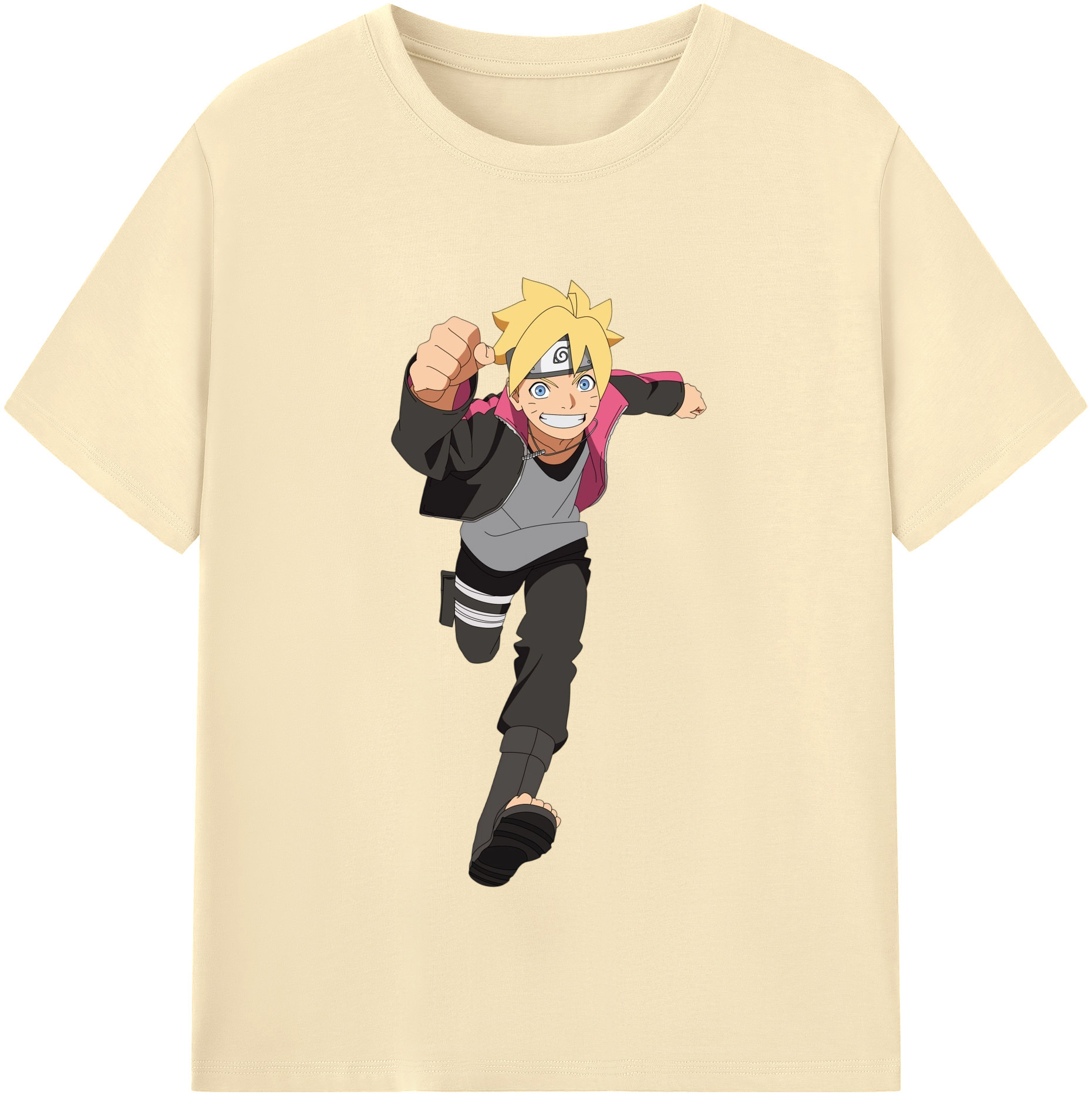（画像用） NARUTO -ナルト- うずまき ボルト Uzumaki Boruto 綿100％半袖Tシャツ（フロントプリント）