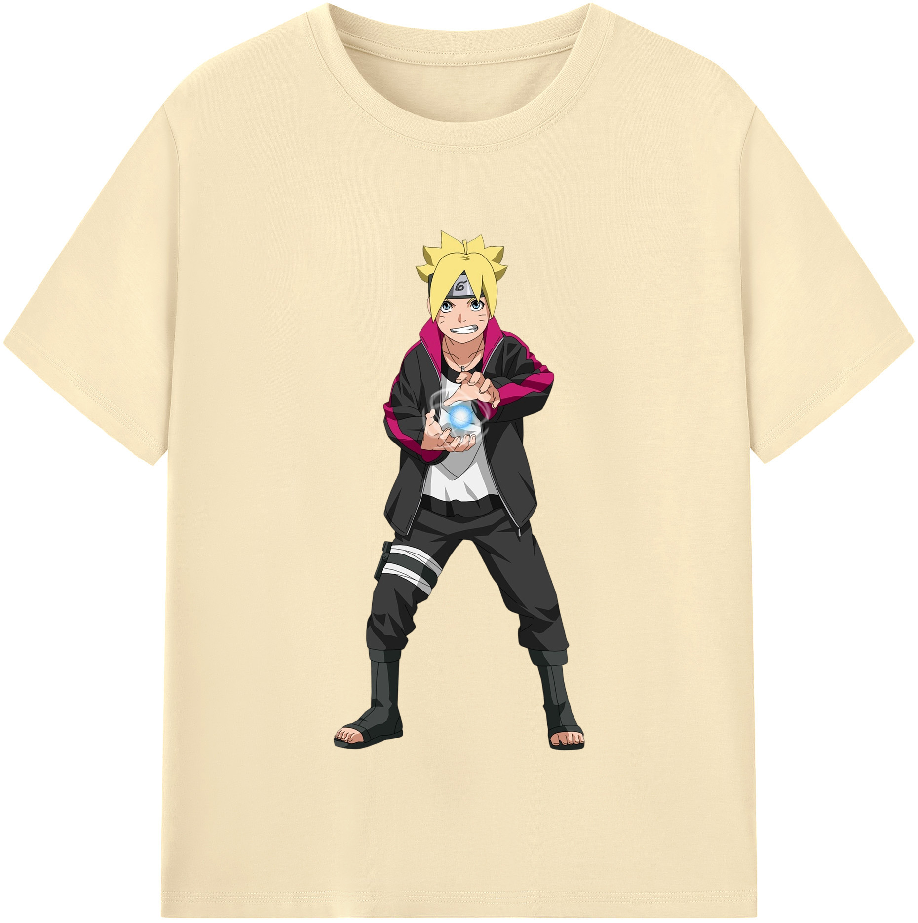 （画像用） NARUTO -ナルト- うずまき ボルト Uzumaki Boruto 綿100％半袖Tシャツ（フロントプリント）