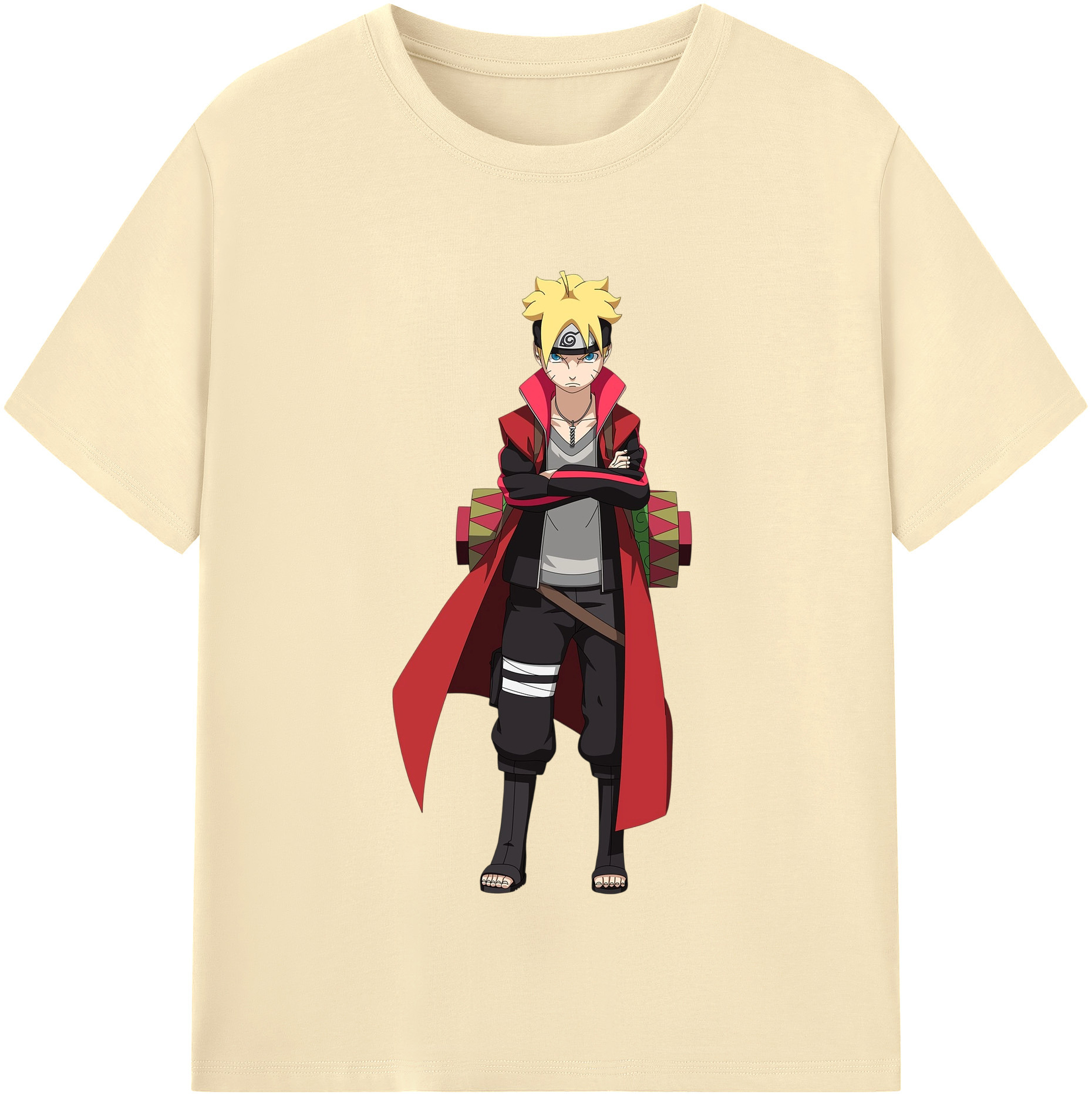 （画像用） NARUTO -ナルト- うずまき ボルト Uzumaki Boruto 綿100％半袖Tシャツ（フロントプリント）