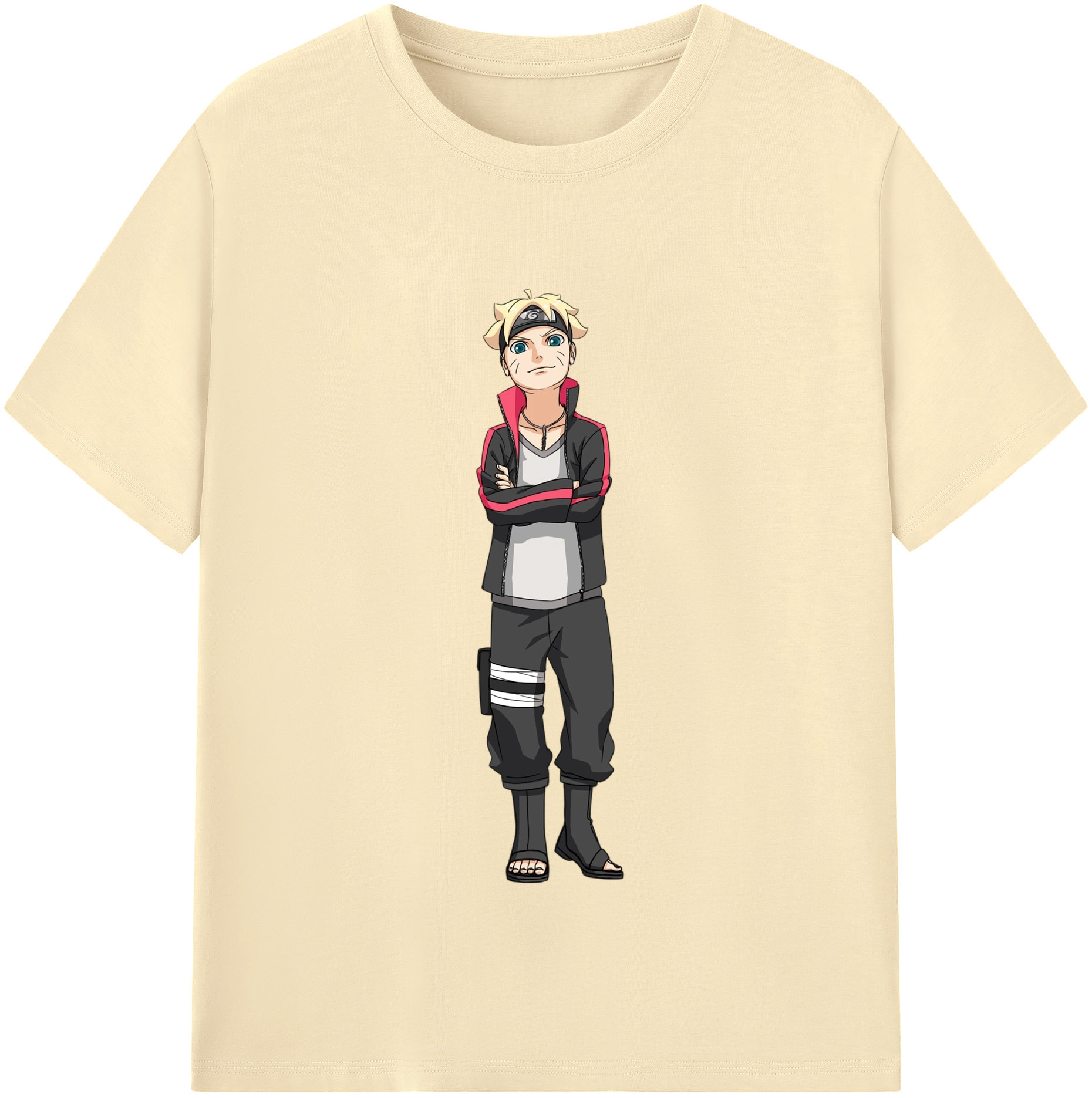 （画像用） NARUTO -ナルト- うずまき ボルト Uzumaki Boruto 綿100％半袖Tシャツ（フロントプリント）