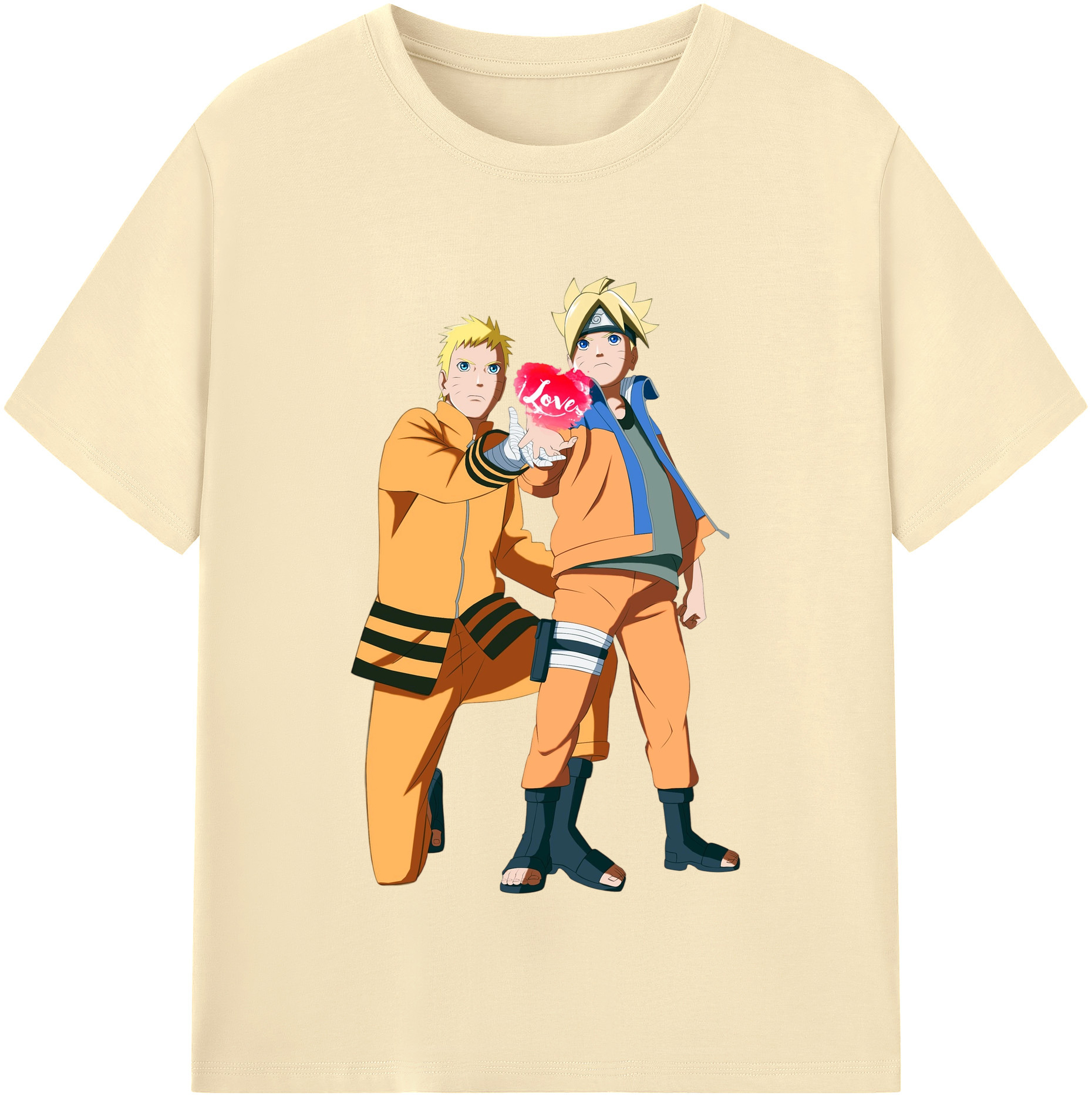 （画像用） NARUTO -ナルト- うずまき ボルト Uzumaki Boruto 綿100％半袖Tシャツ（フロントプリント）