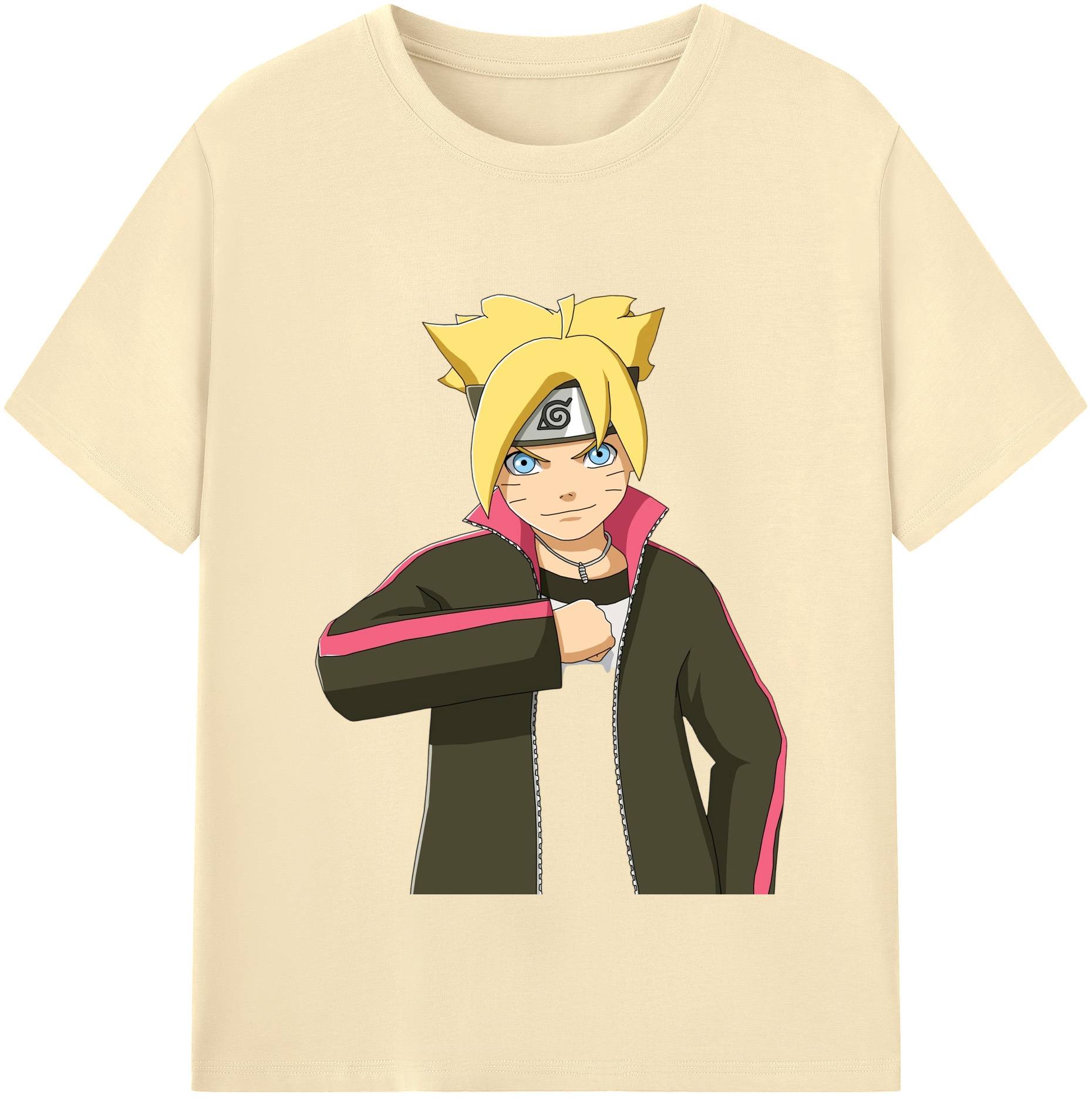 （画像用） NARUTO -ナルト- うずまき ボルト Uzumaki Boruto 綿100％半袖Tシャツ（フロントプリント）