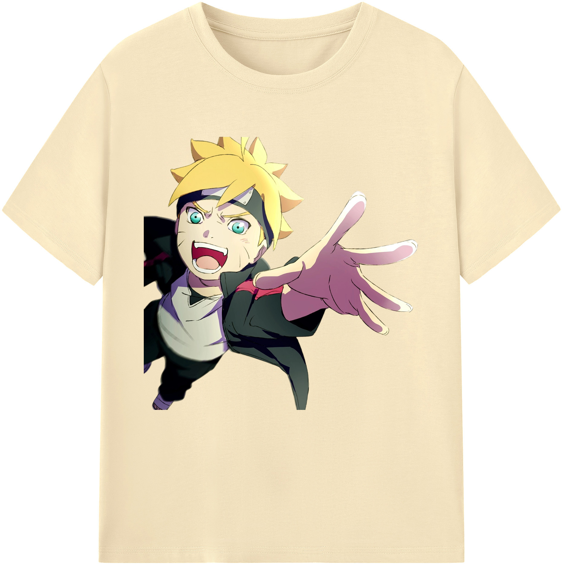（画像用） NARUTO -ナルト- うずまき ボルト Uzumaki Boruto 綿100％半袖Tシャツ（フロントプリント）