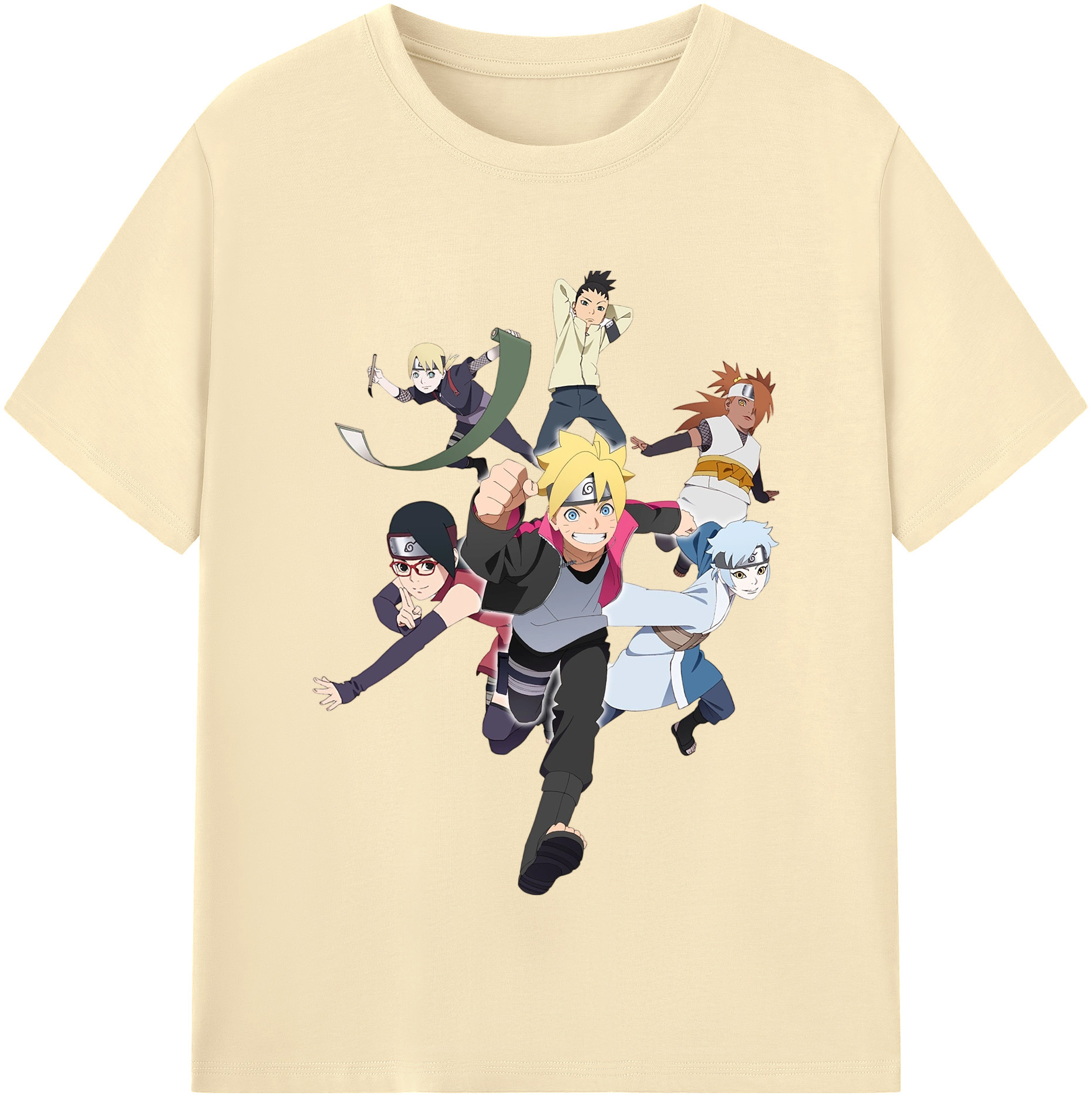 （画像用） NARUTO -ナルト- うずまき ボルト Uzumaki Boruto 綿100％半袖Tシャツ（フロントプリント）