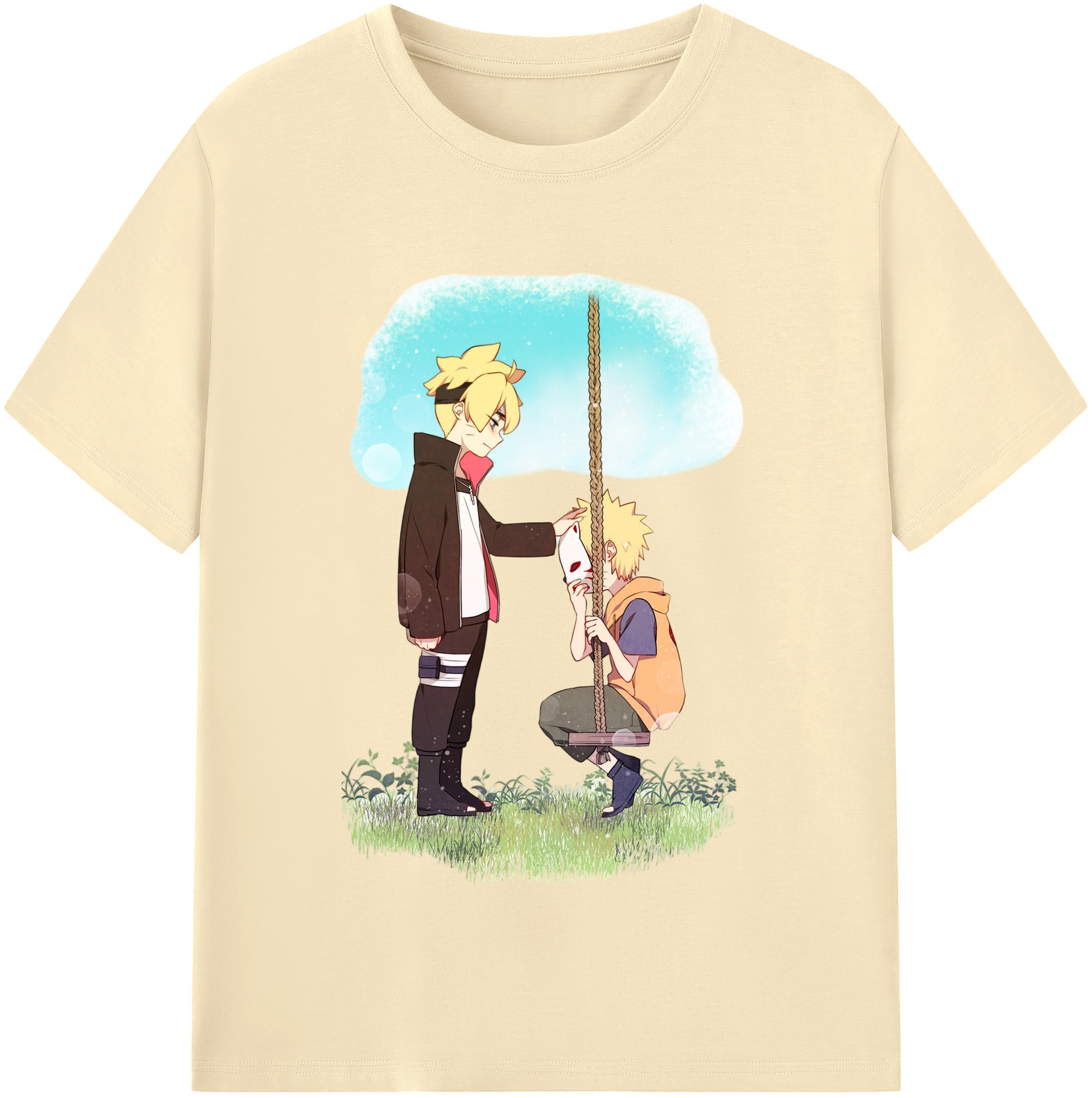 （画像用） NARUTO -ナルト- うずまき ボルト Uzumaki Boruto 綿100％半袖Tシャツ（フロントプリント）